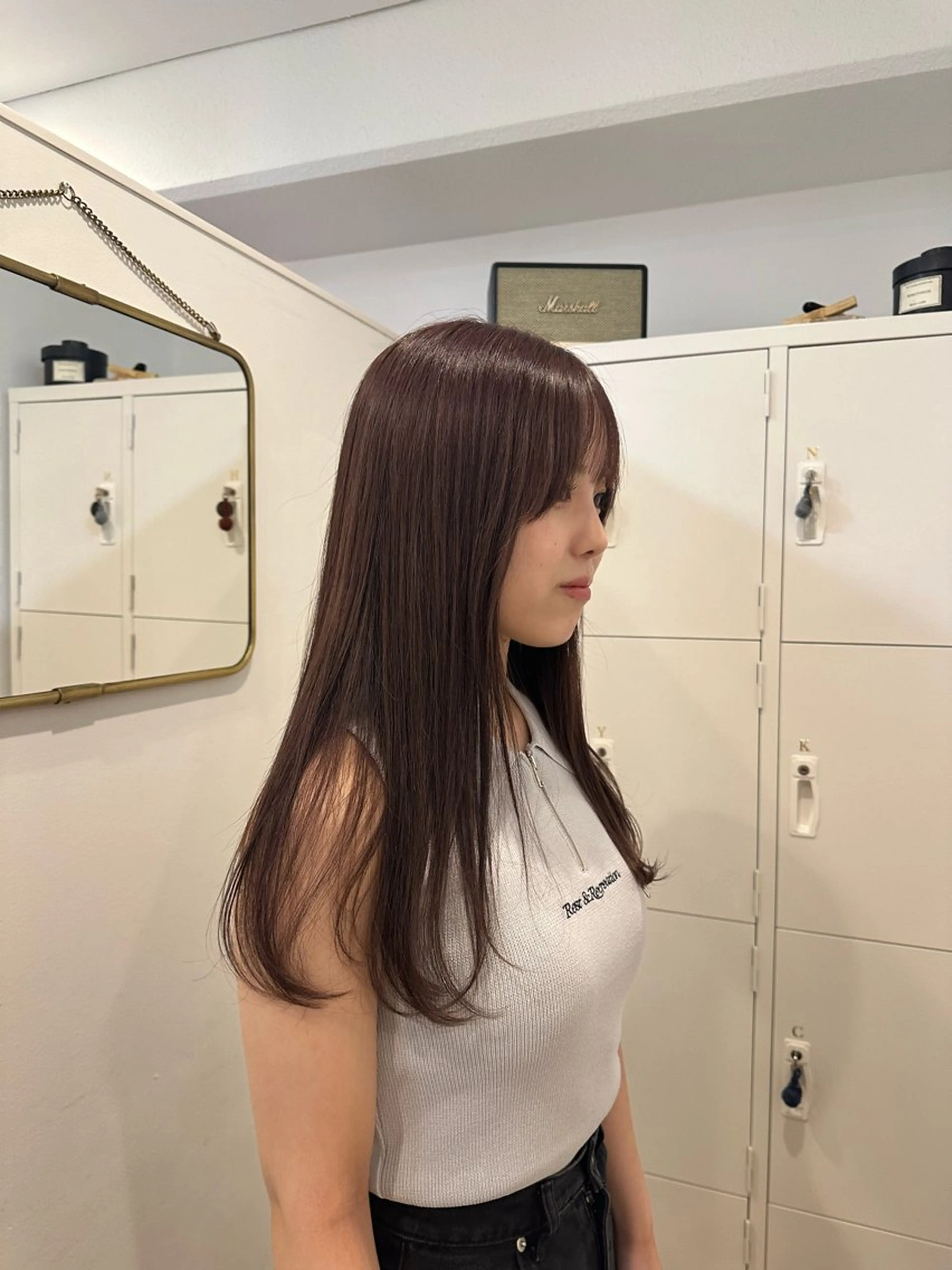 ロング カラー ヘアカラー トリートメント 梅田/柔らかカラー/ オオハシ リナコのヘアスタイル