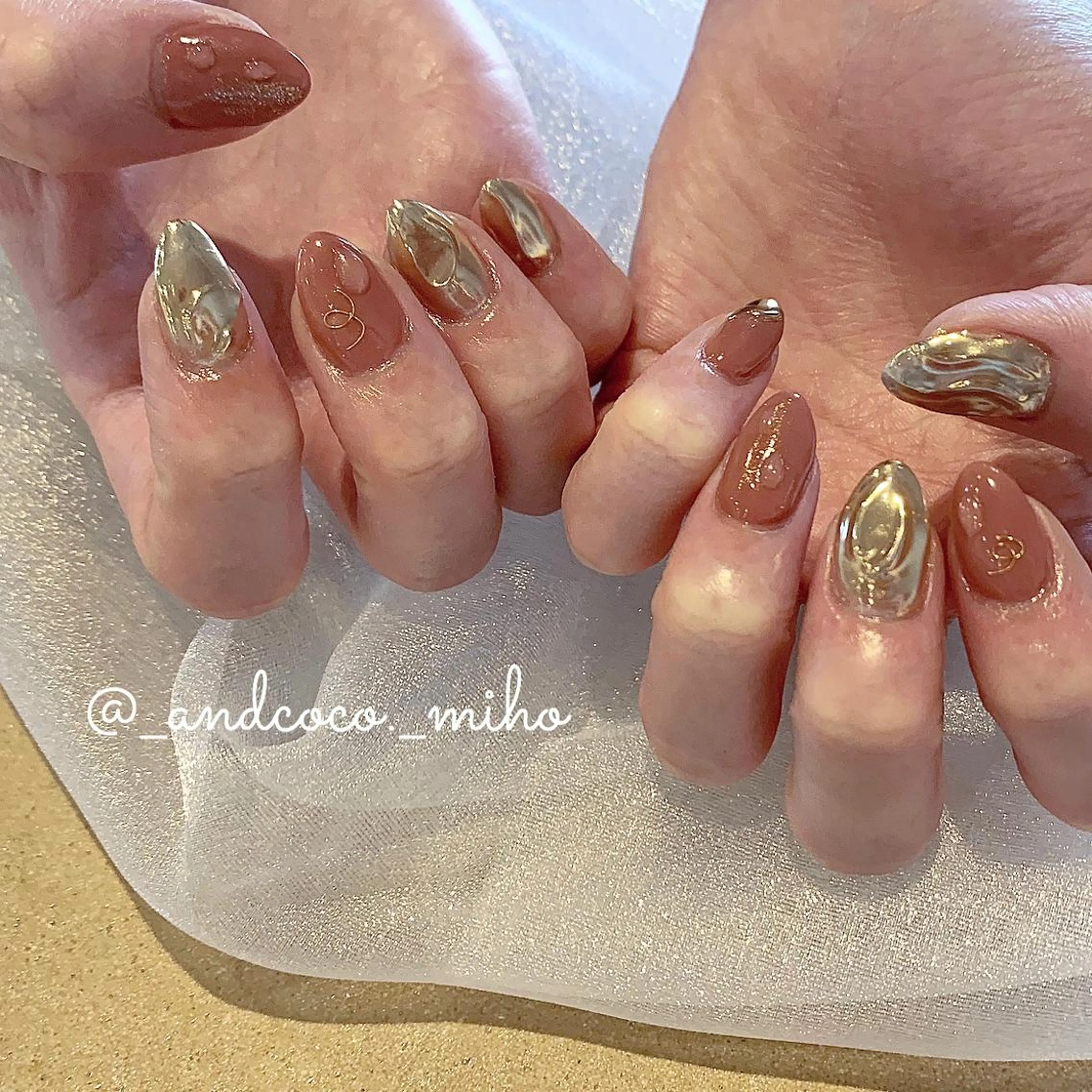 ネイル ハンドネイル I'm Me.所属・Nailist〻 mihoのネイルデザイン