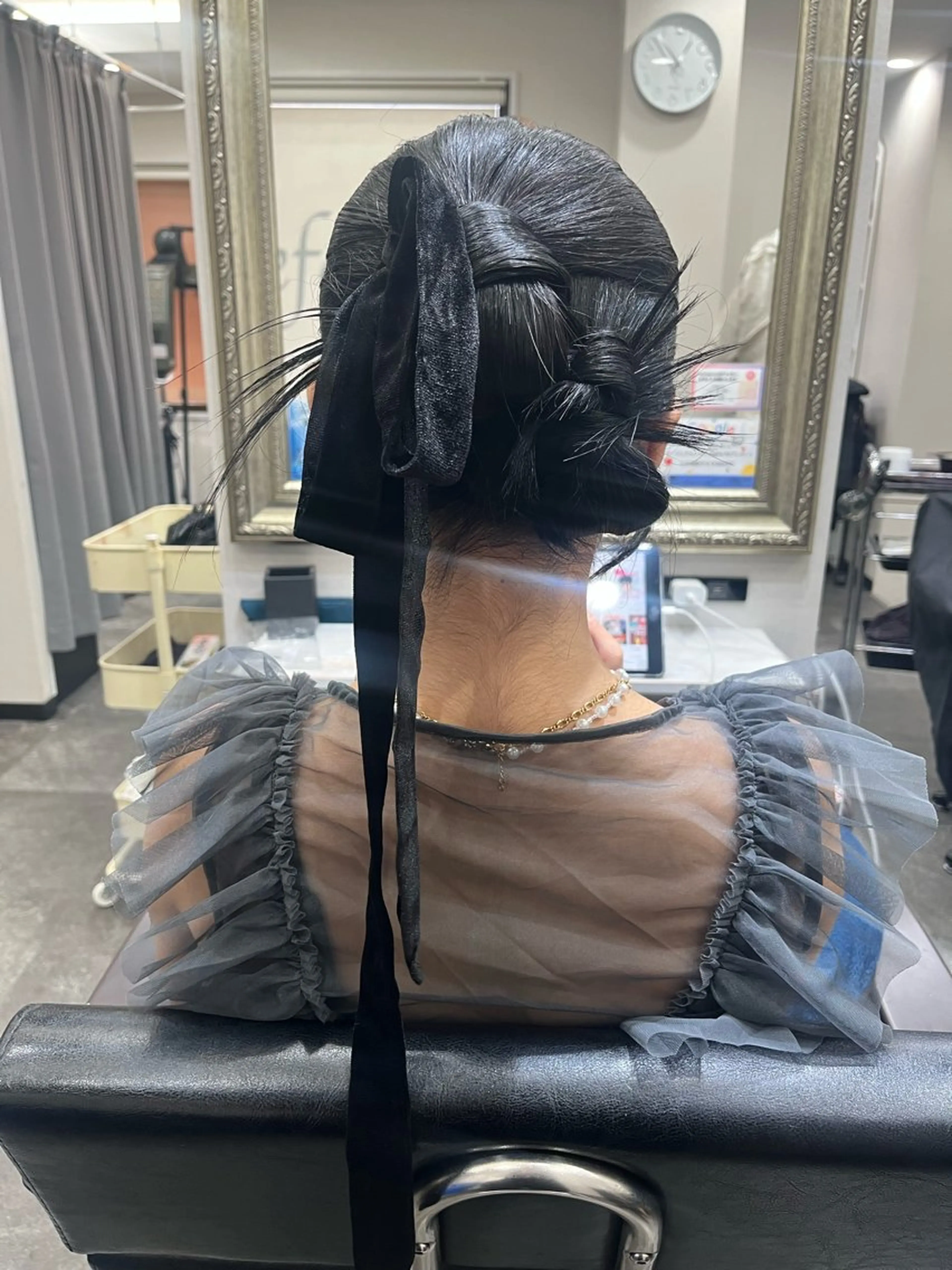 セミロング ヘアアレンジ 籾木 美優のヘアスタイル