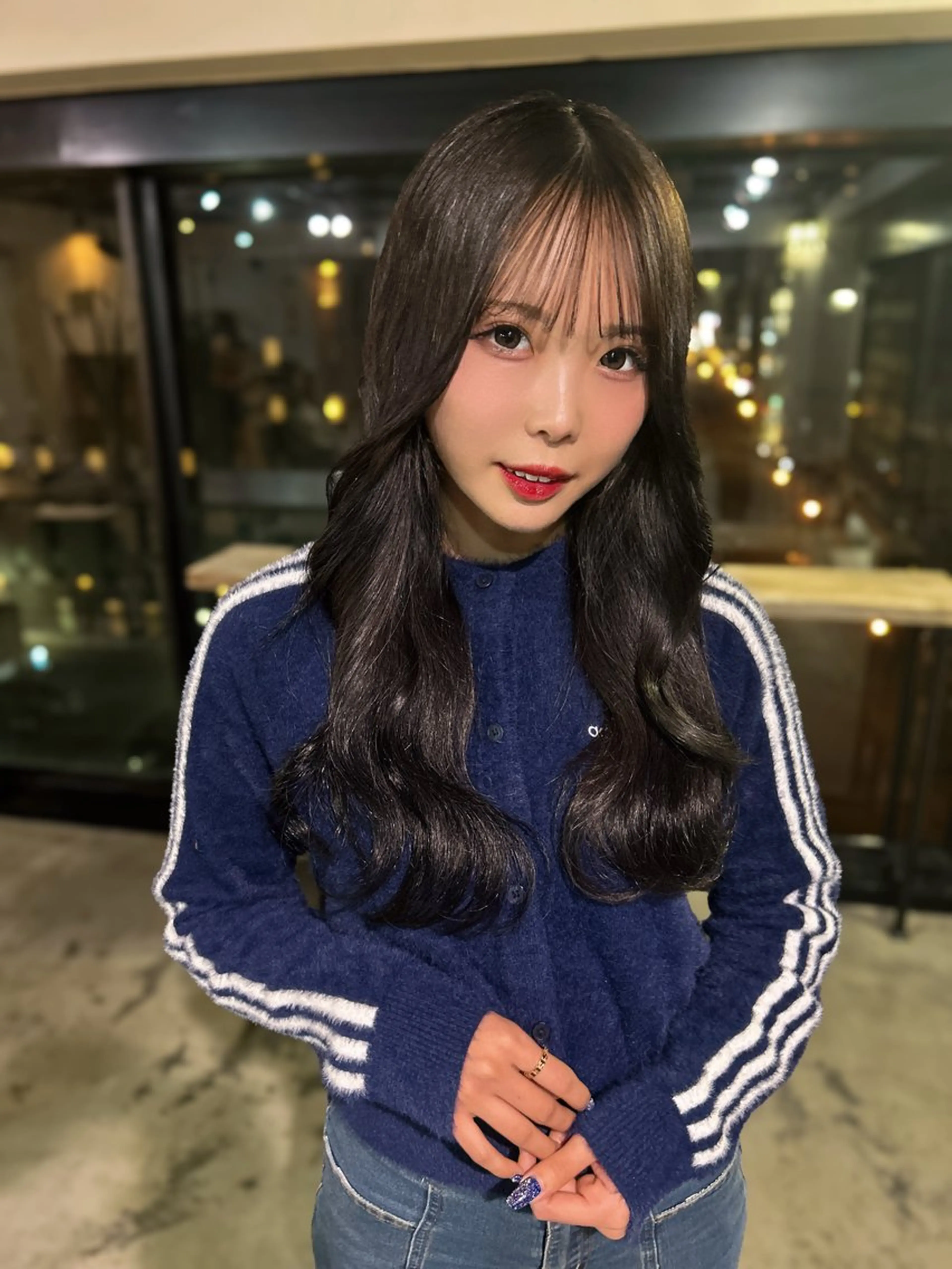 ロング カラー カット ヘアカラー トリートメント 透明感/ハイトーン カラー/SHISEIのヘアスタイル