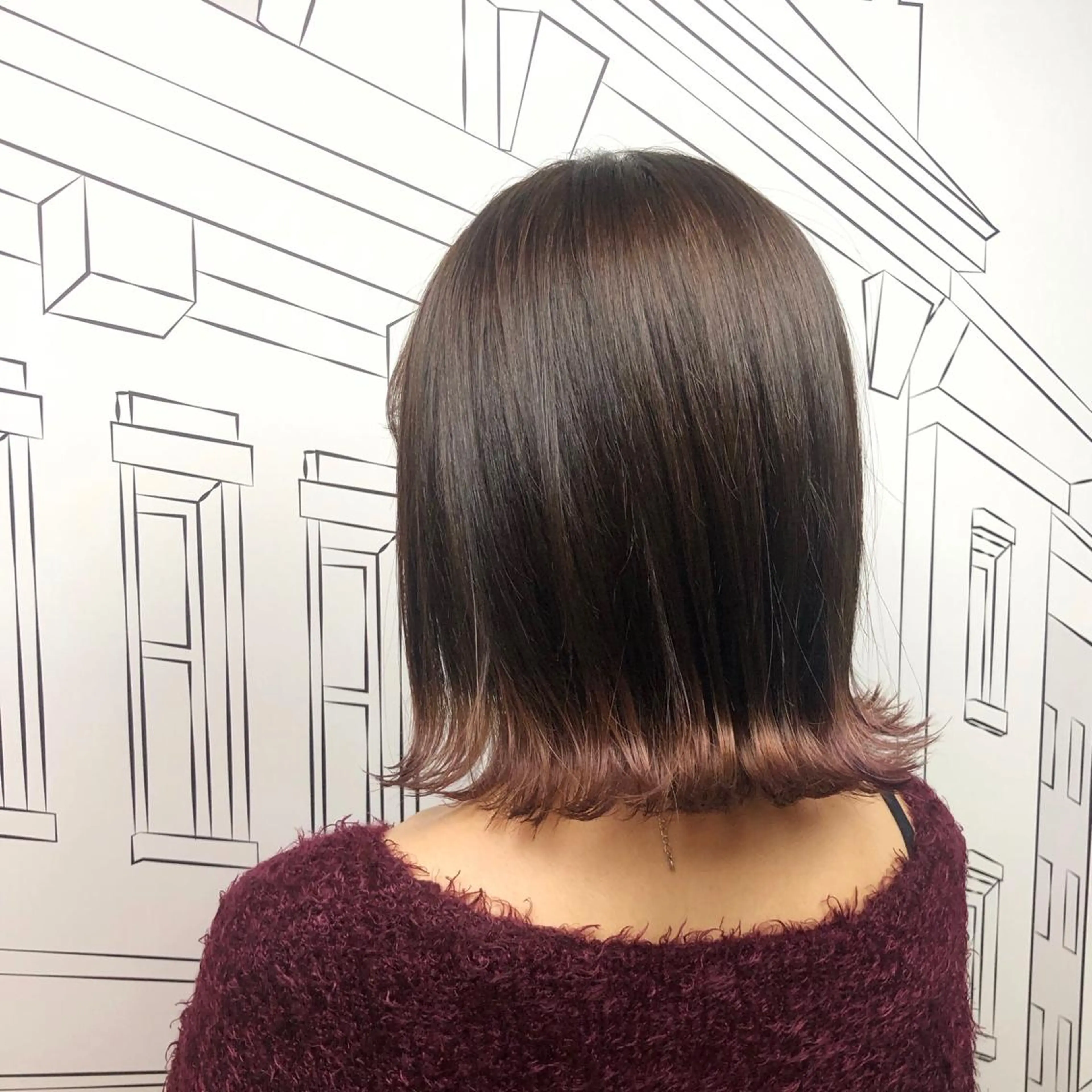 ミディアム カラー レイヤー,ボブ / 彩未のヘアスタイル