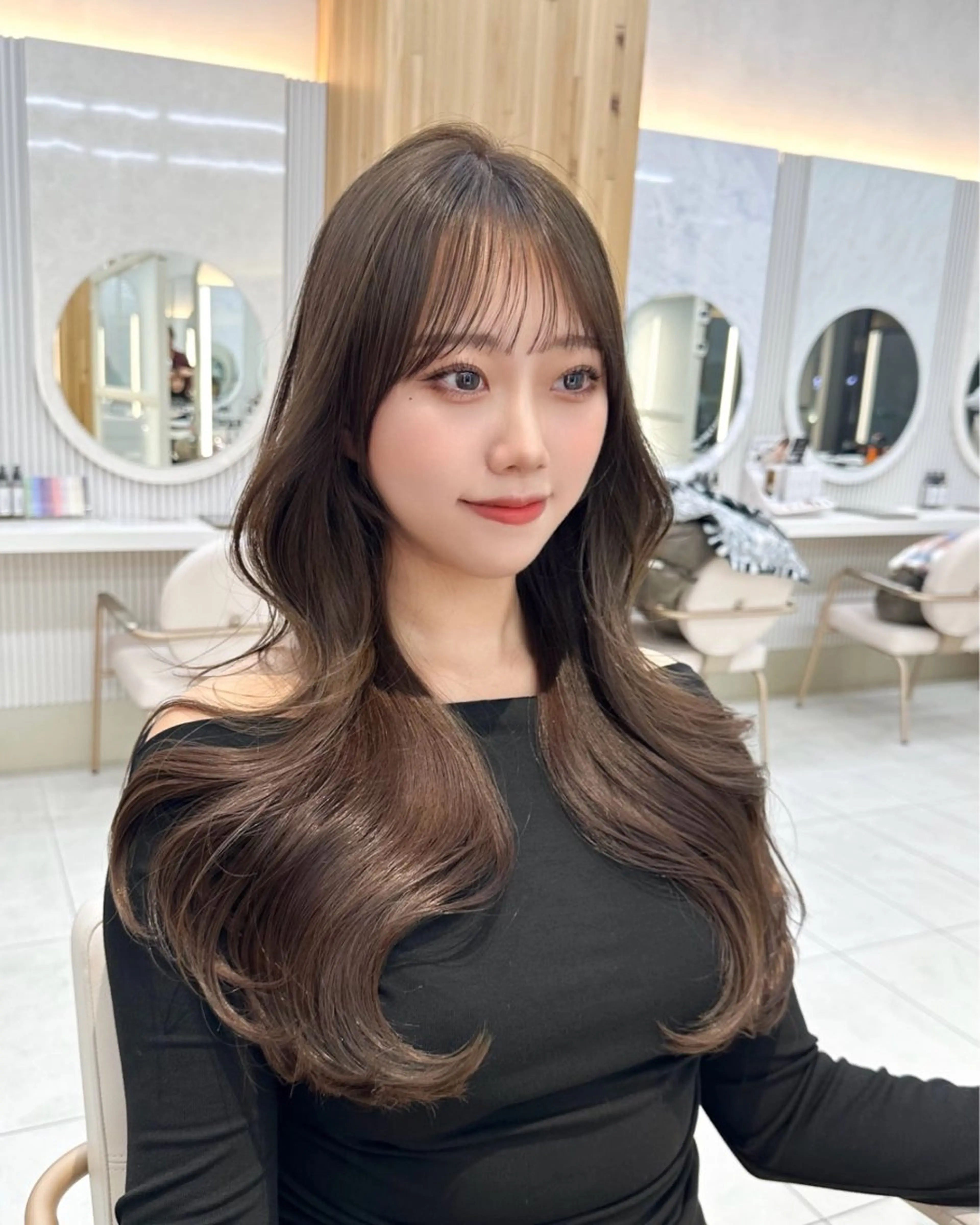 ロング カラー カット ヘアカラー トリートメント 🇰🇷韓国風くびれ ヘア🇰🇷中村優大のヘアスタイル