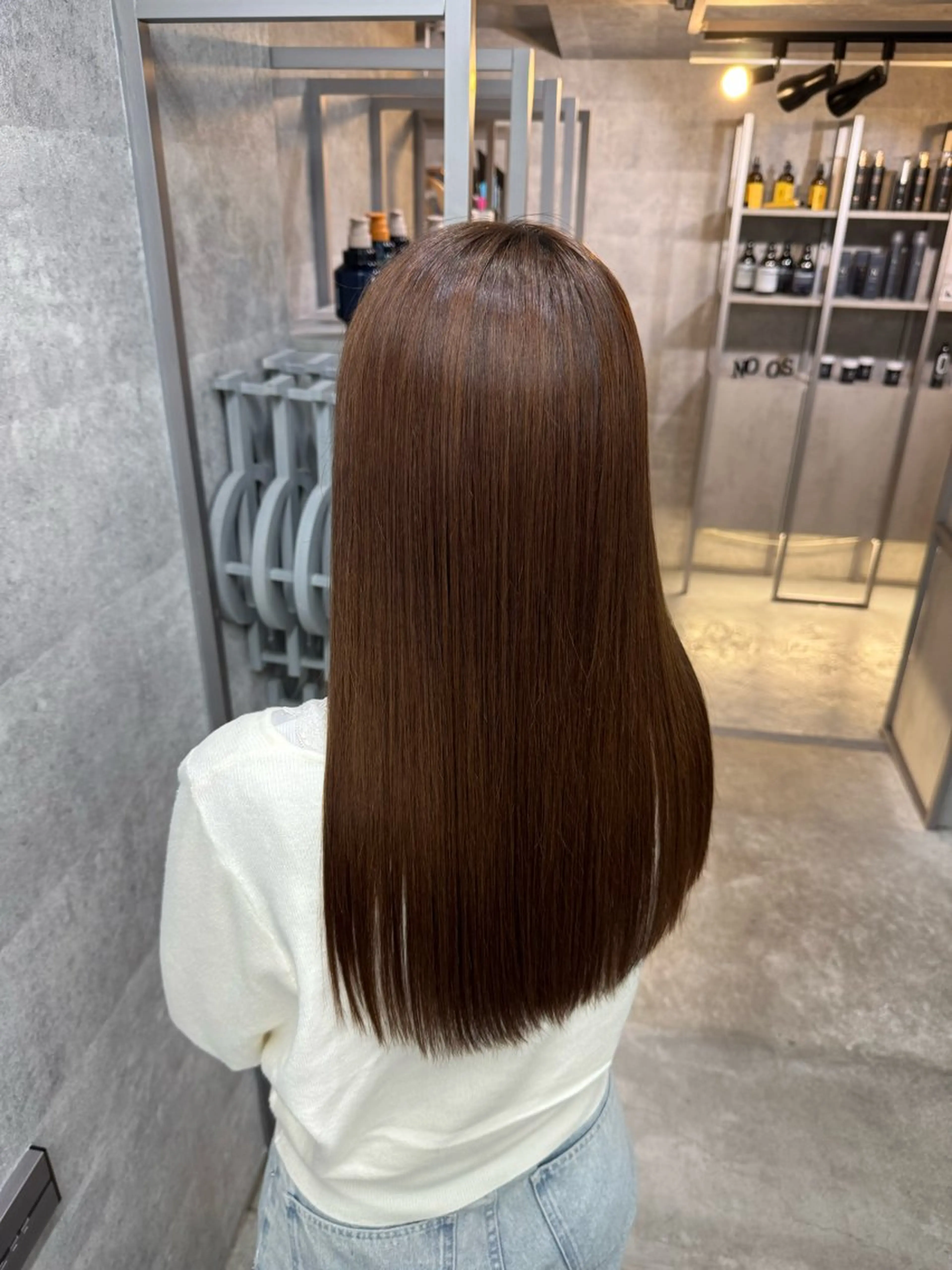 ロング カラー カット 縮毛矯正 あなたのお悩み改善" You"💚❤️💛のヘアスタイル