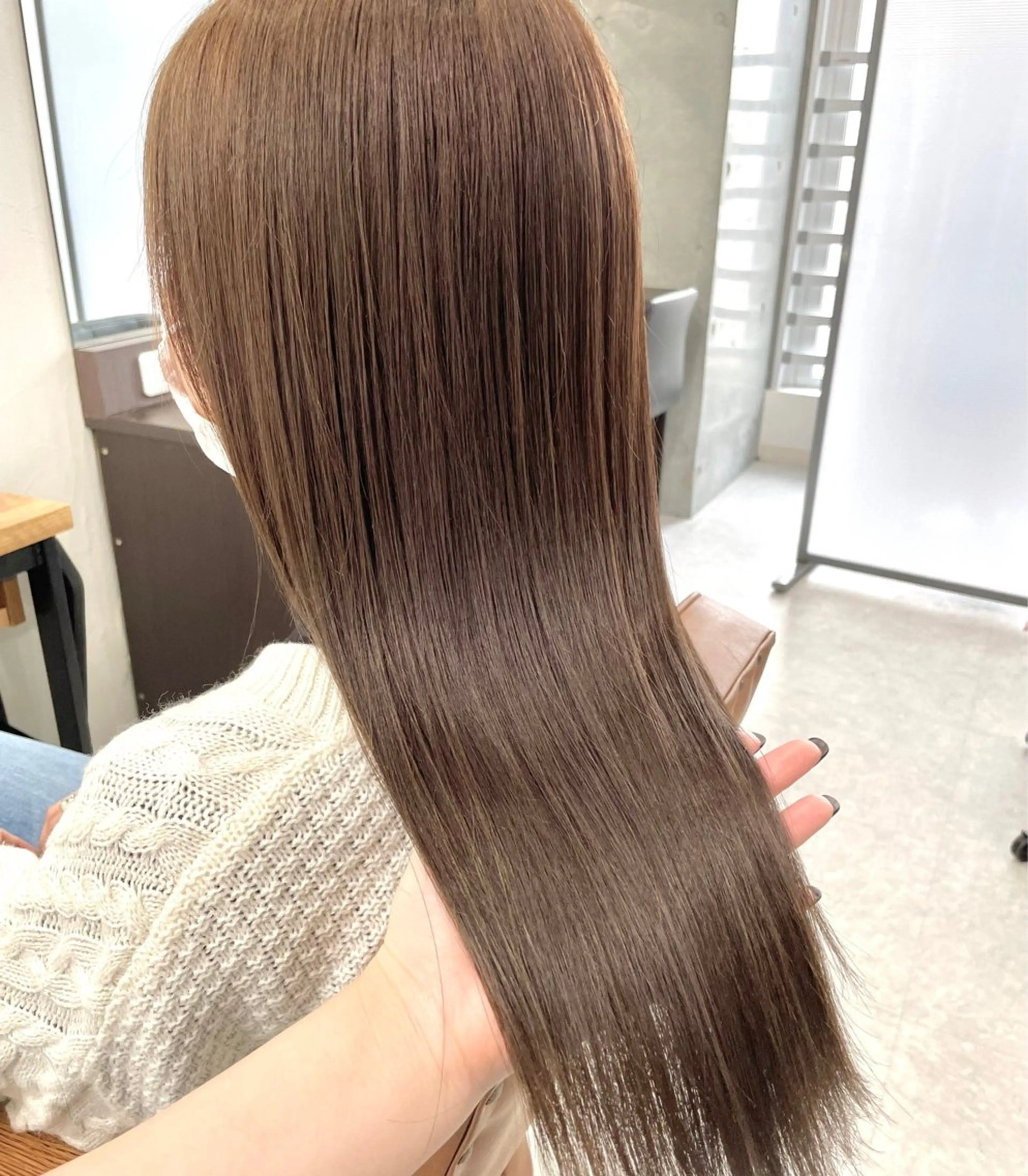 ロング カラー カット 縮毛矯正 トリートメント ヘッドスパ ヘアセット カズキ🌼曲がる縮毛 ／くせ毛パーマのヘアスタイル