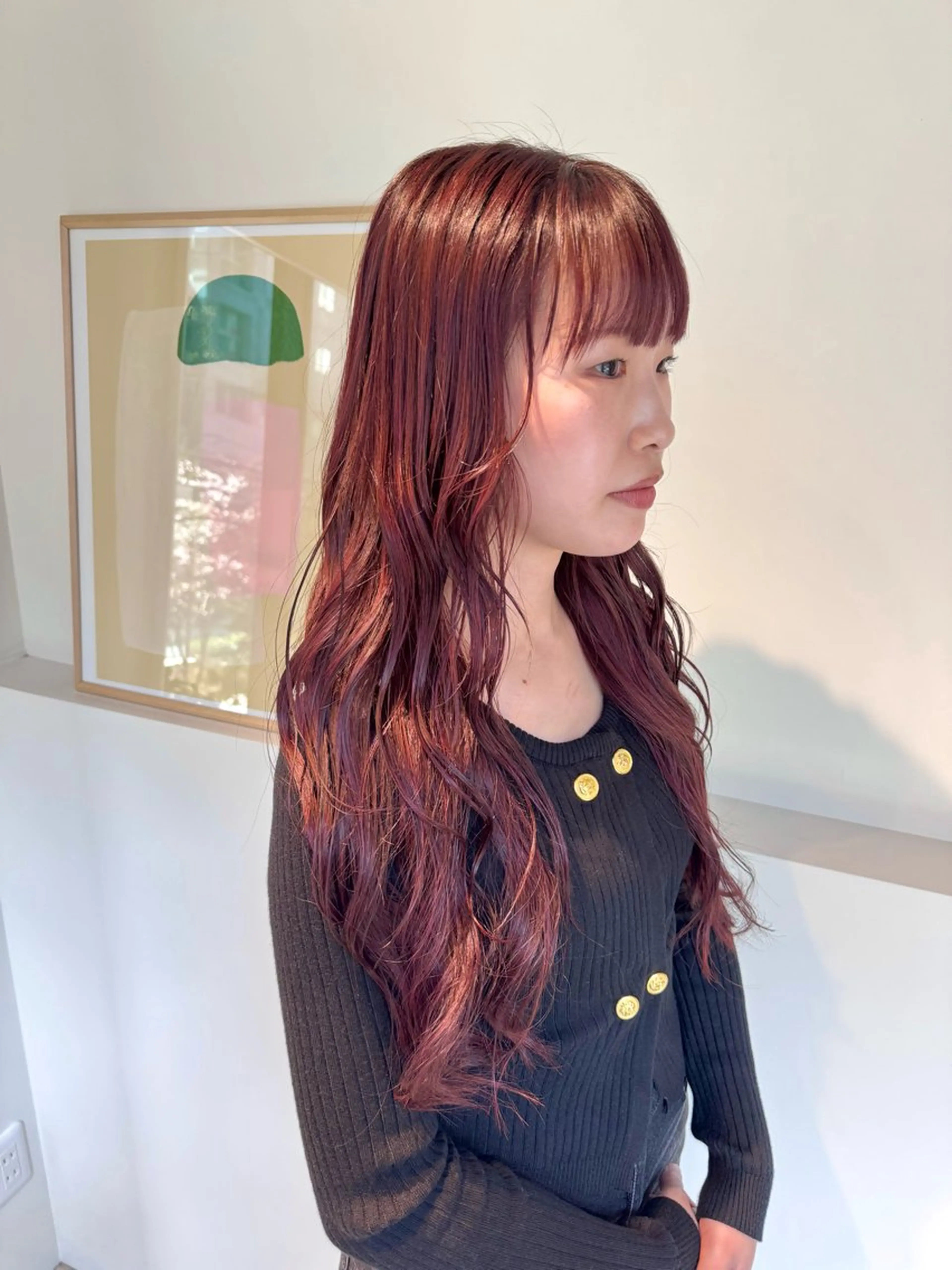 ロング カラー 切りっぱなしボブ ショートボブ アッシュ ベージュカラー グレージュ 髪質改善スペシャリス ト長尾勇弥/梅田中津のヘアスタイル