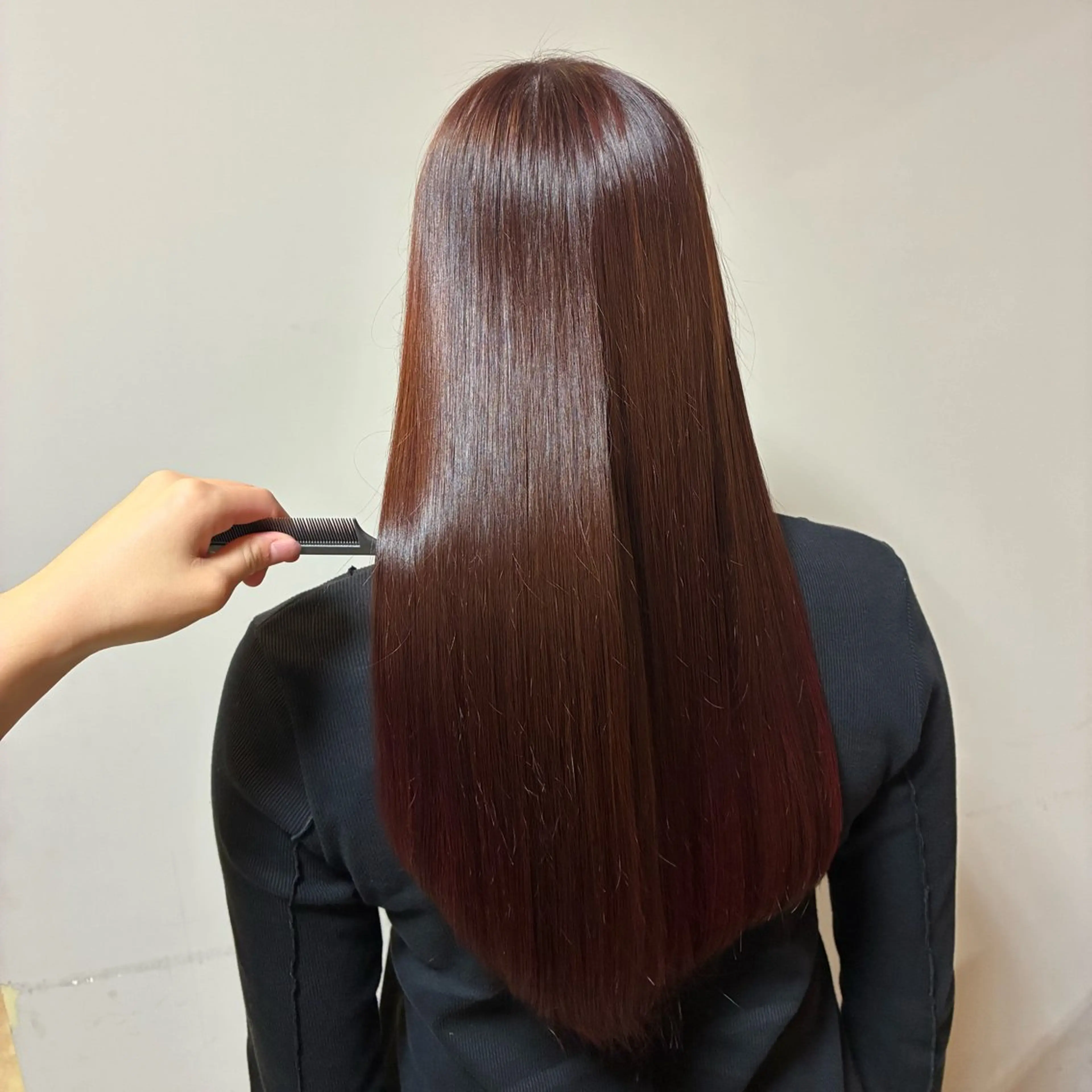 ロング 縮毛矯正 さくら/ JR福島駅徒歩5分のヘアスタイル