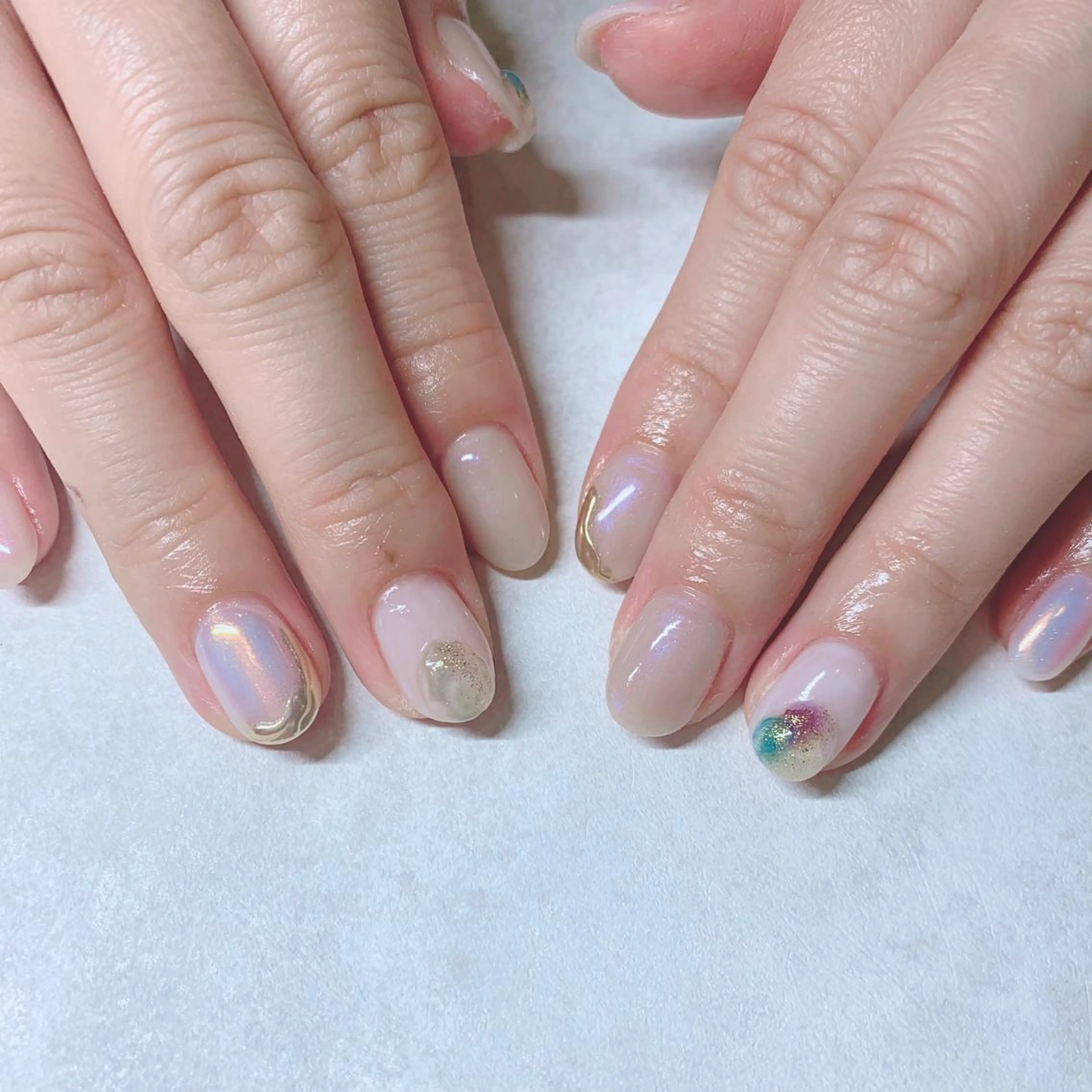 カラー ネイル ハンドネイル Cozy_ ilumのネイルデザイン