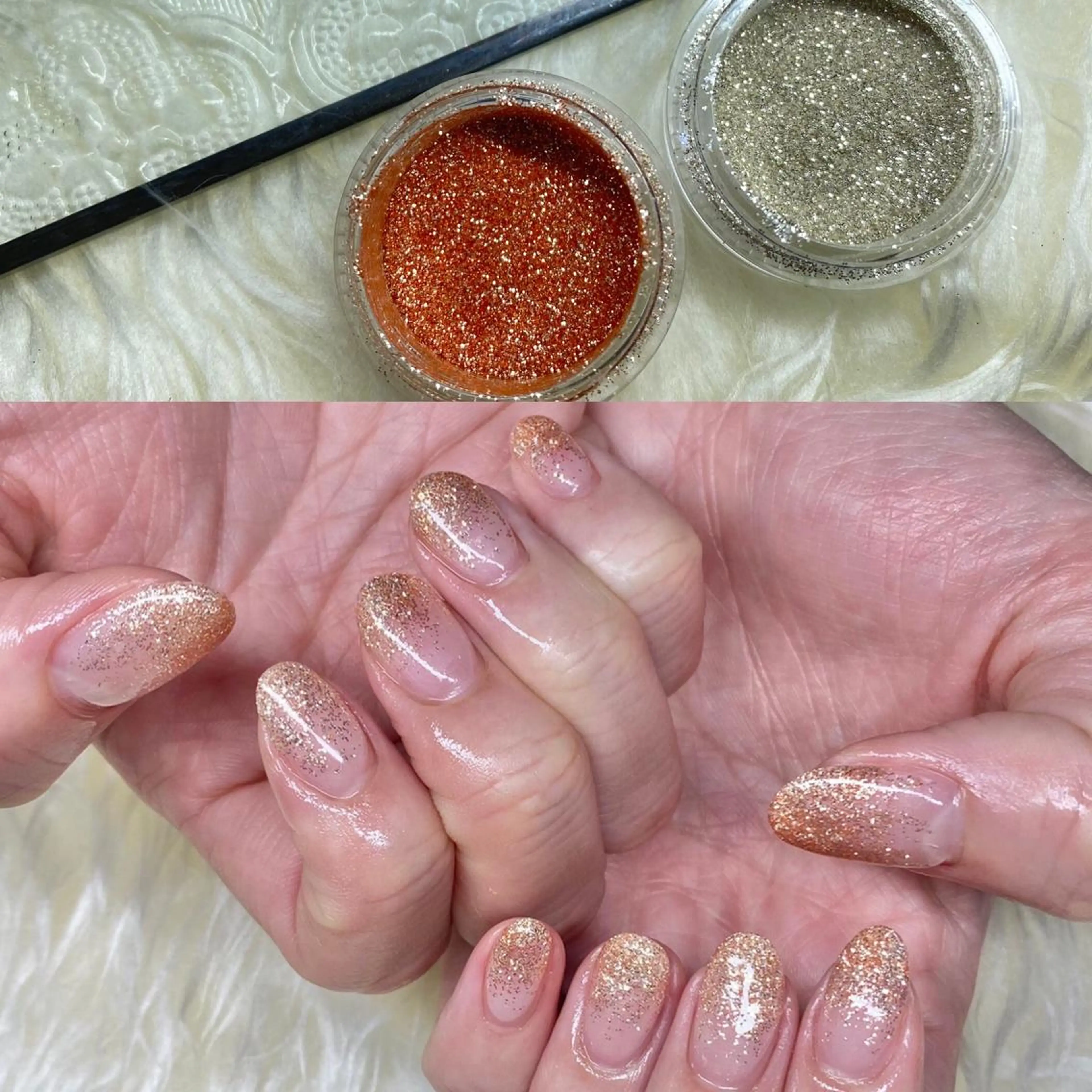 ネイル クリアネイル ラメ(グリッター) ハンドネイル Nail&eye Belire 新宿のネイルデザイン