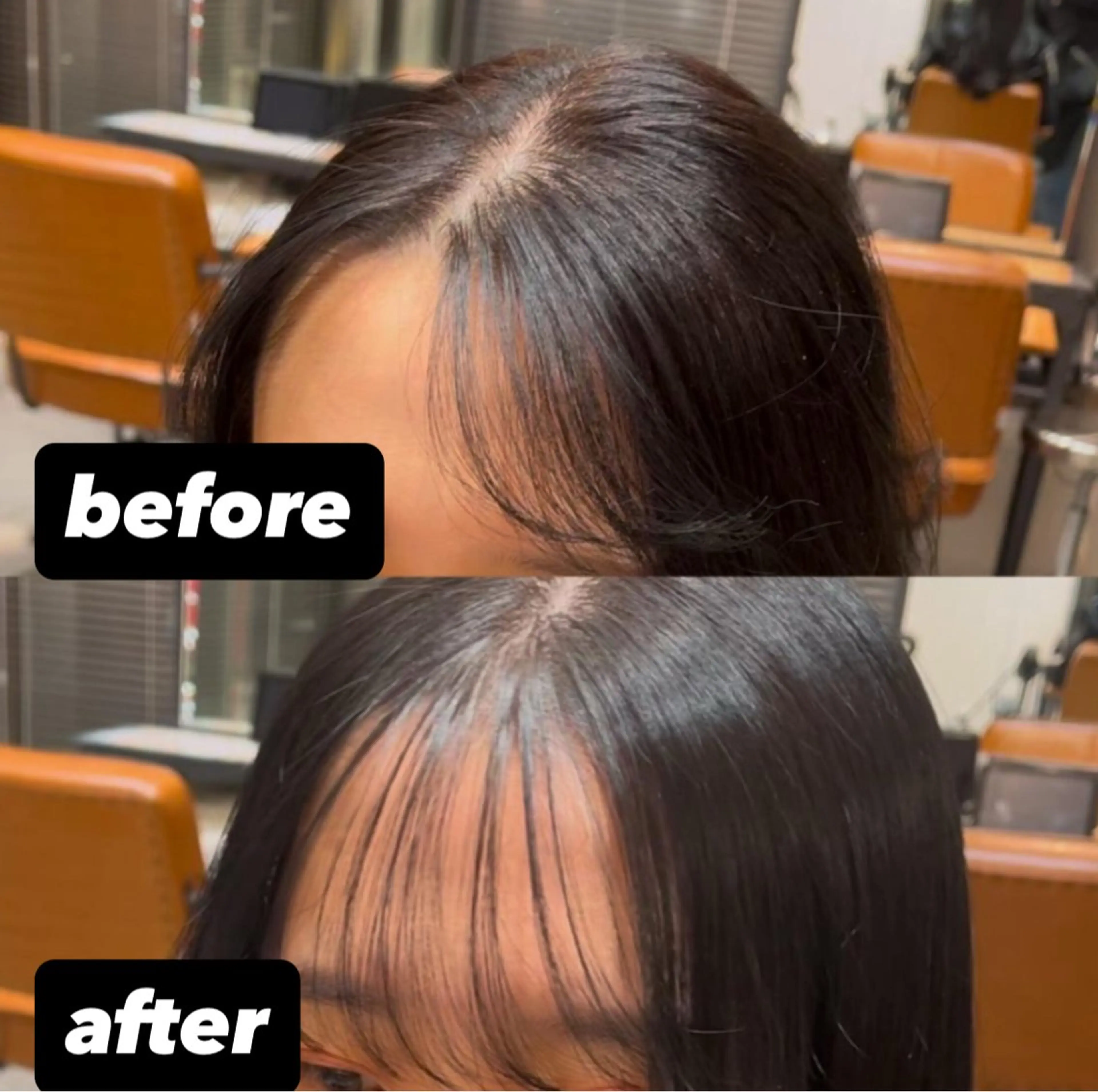 🎀前髪のお悩み解消🎀前髪割れクセ改善クロスパーマ ＋ 前髪カットの写真