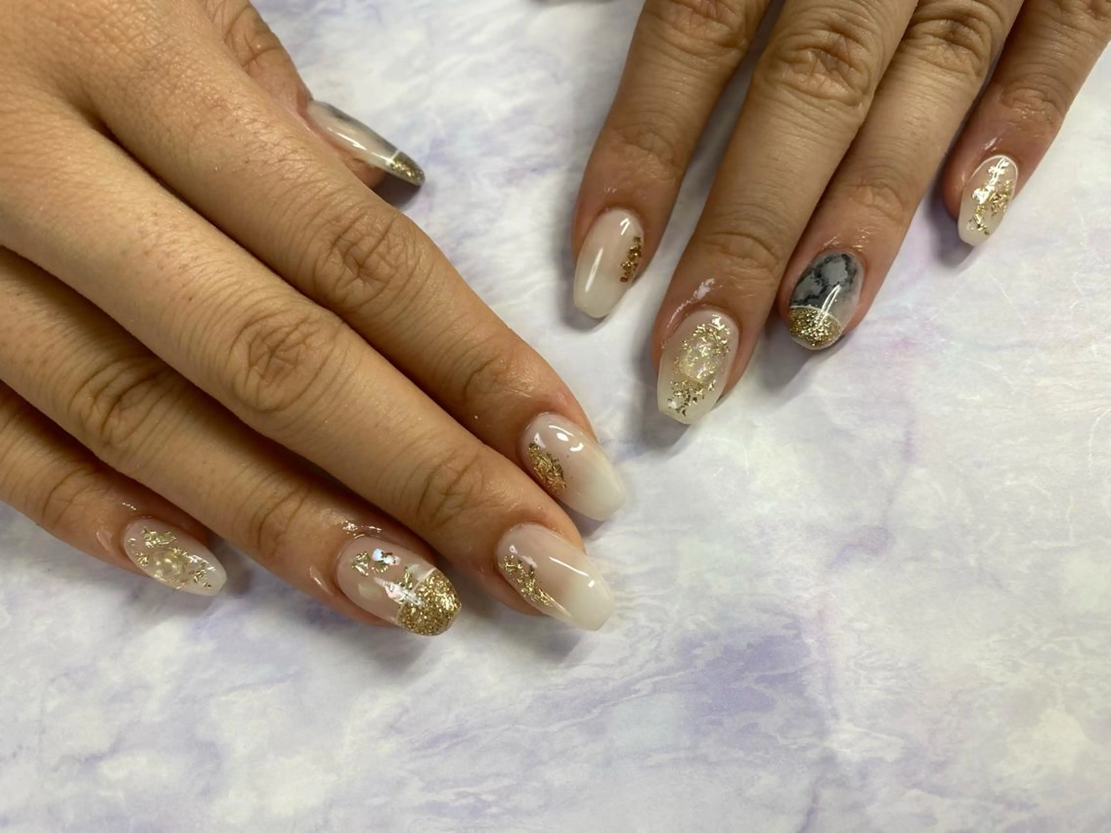 ネイル ハンドネイル Mana‪ ‪·͜· ❤︎‬のネイルデザイン