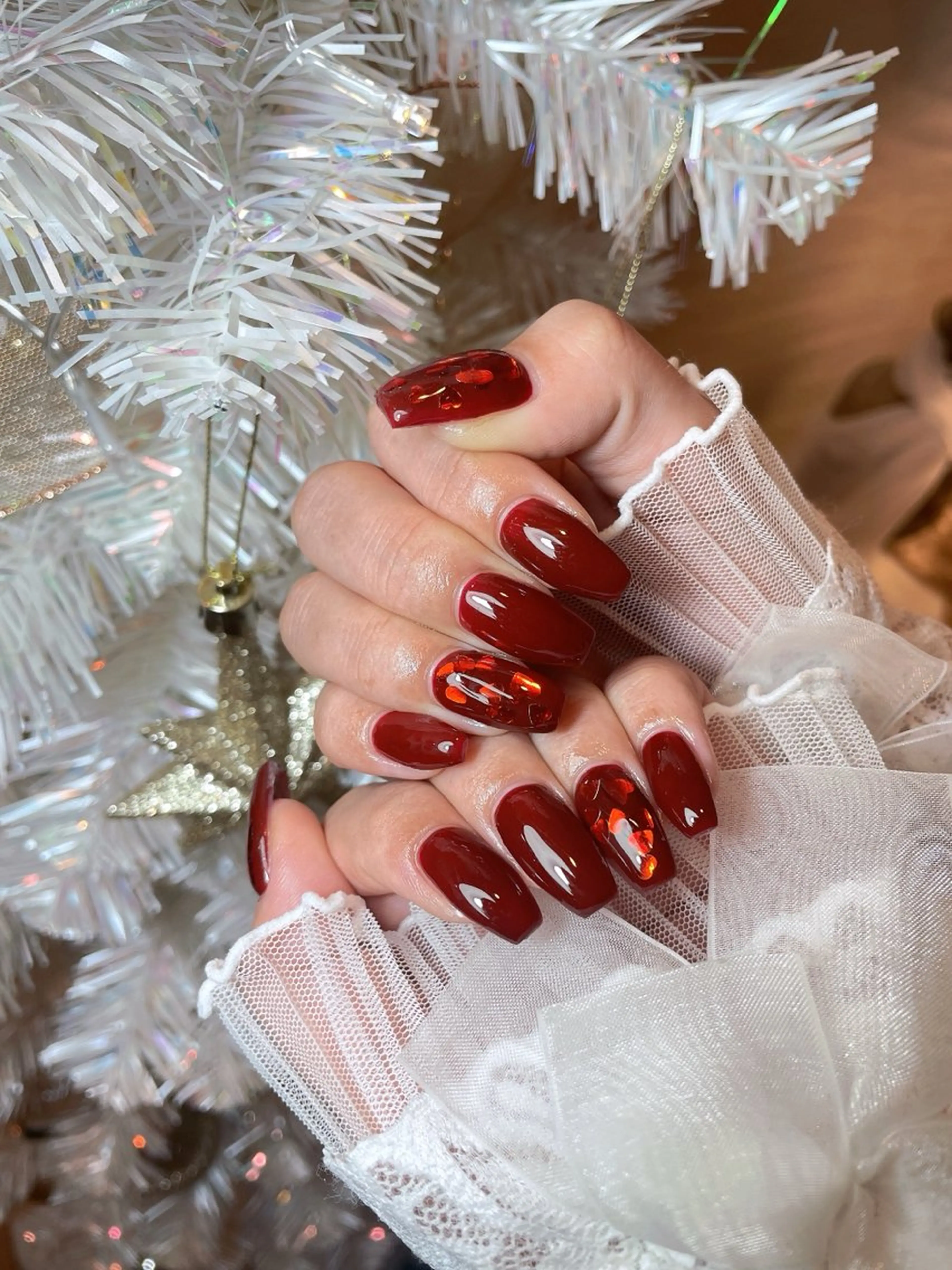 ネイル 23時まで❤︎韓国、 ワンホンネイルのネイルデザイン