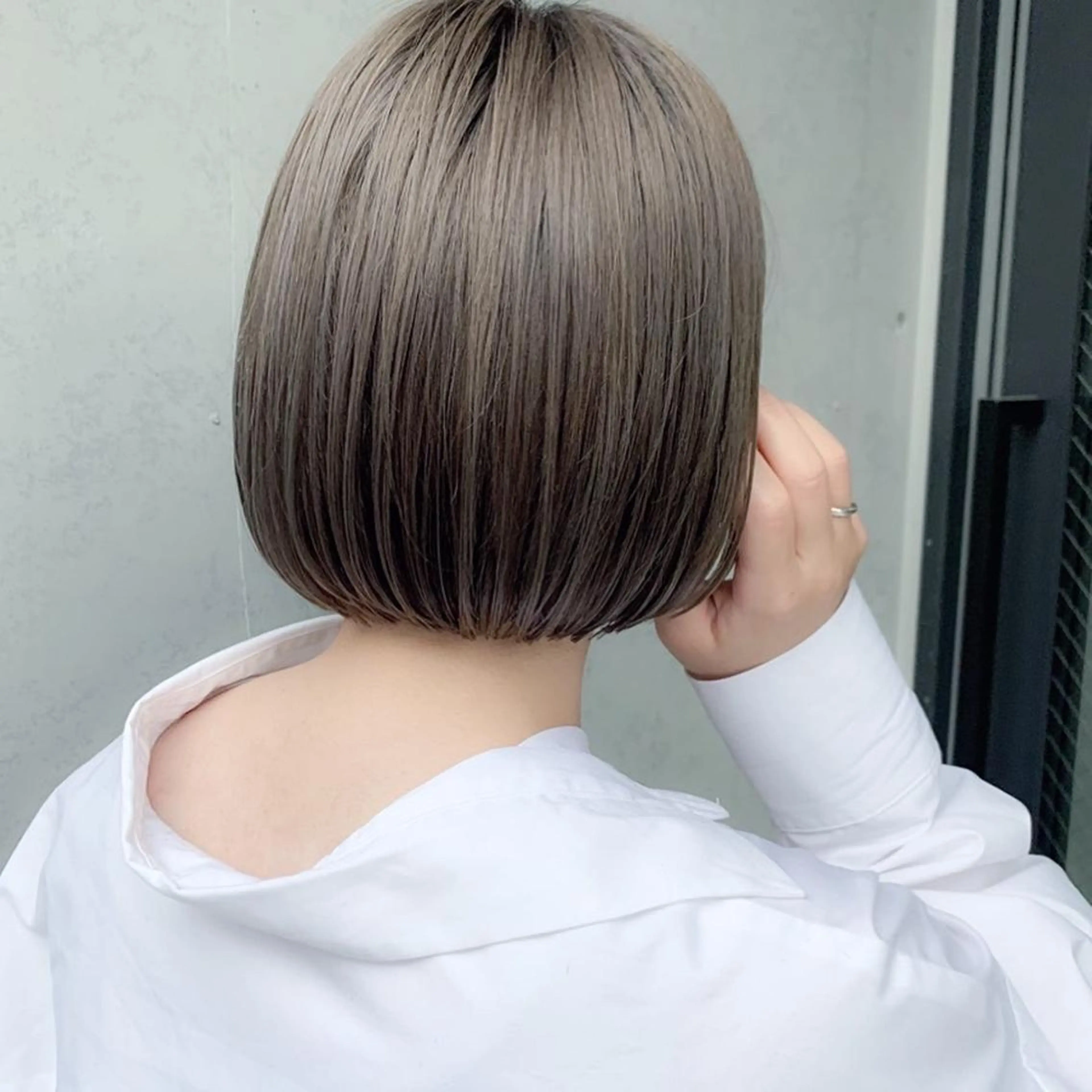 ショート カラー ブリーチ ボブ 渋谷ブリーチカラー 韓国ヘアyuikoのヘアスタイル