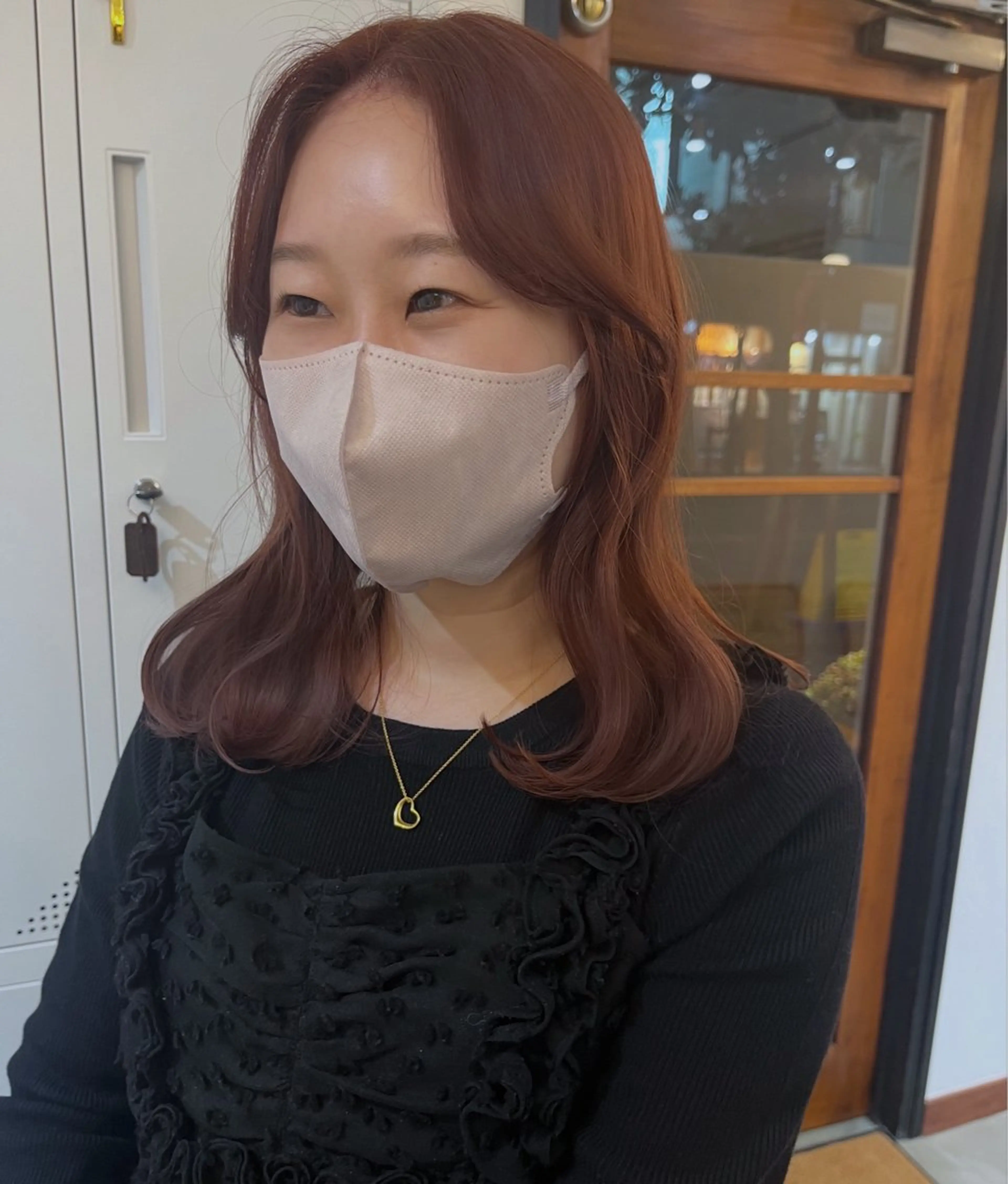 ミディアム ヘアカラー 透明感カラー♡ 岡部瑠里のヘアスタイル