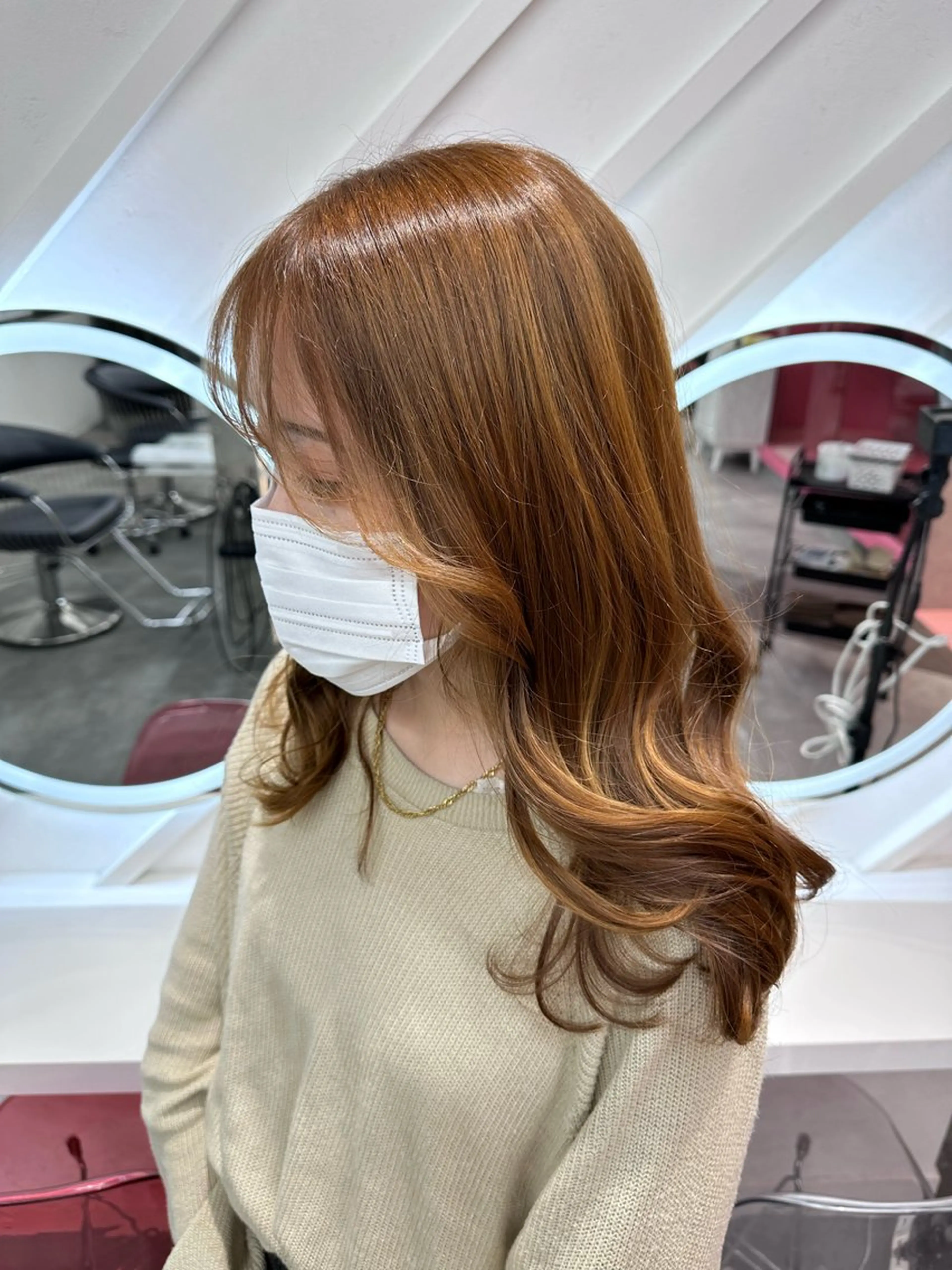 セミロング カラー ヘアアレンジ 原宿/似合わせ/髪質 改善/レイヤー/優希のヘアスタイル