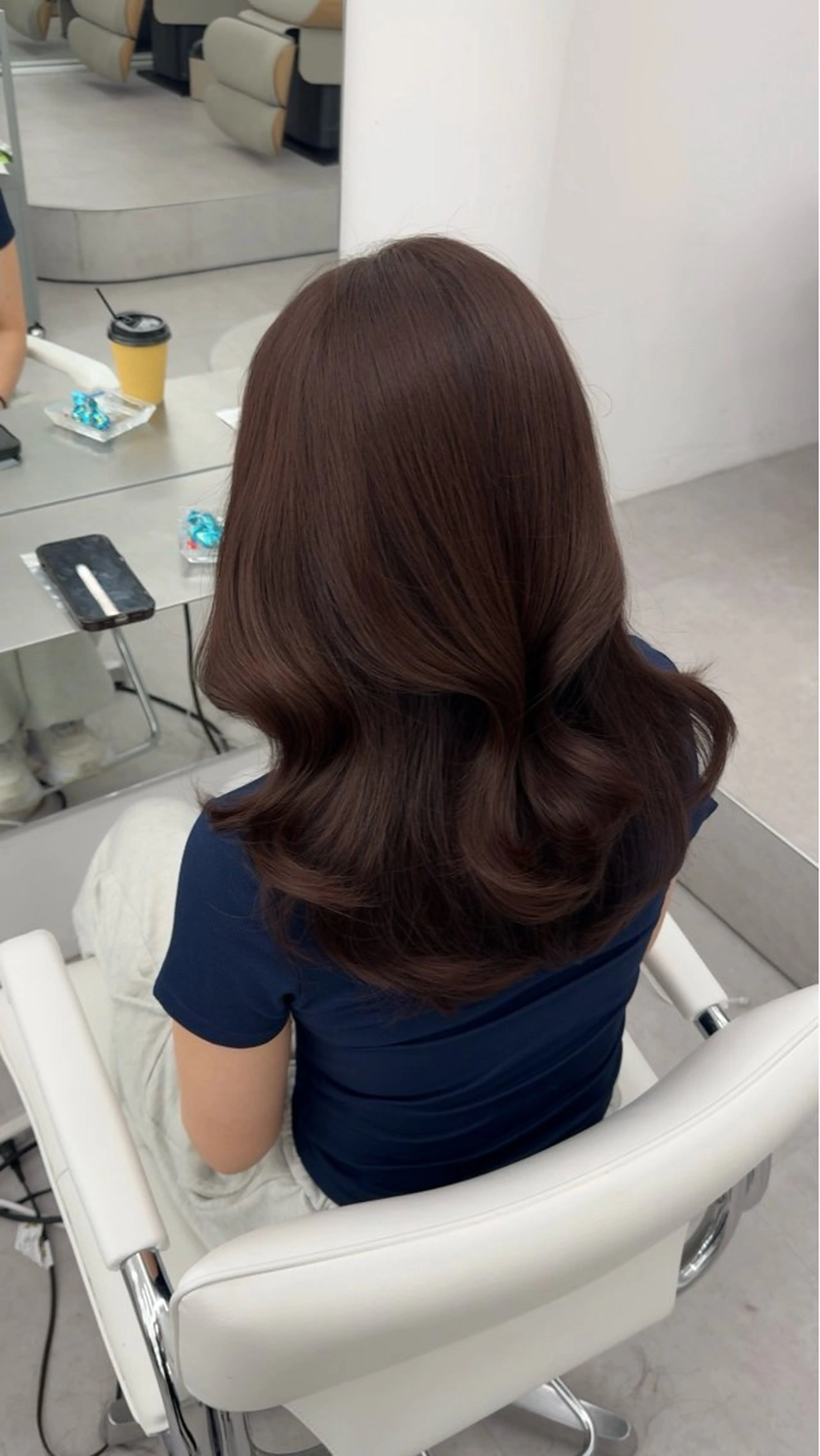 ミディアム カラー ヘアアレンジ 最小顔周り&レイヤー 特化/池袋/kokiのヘアスタイル