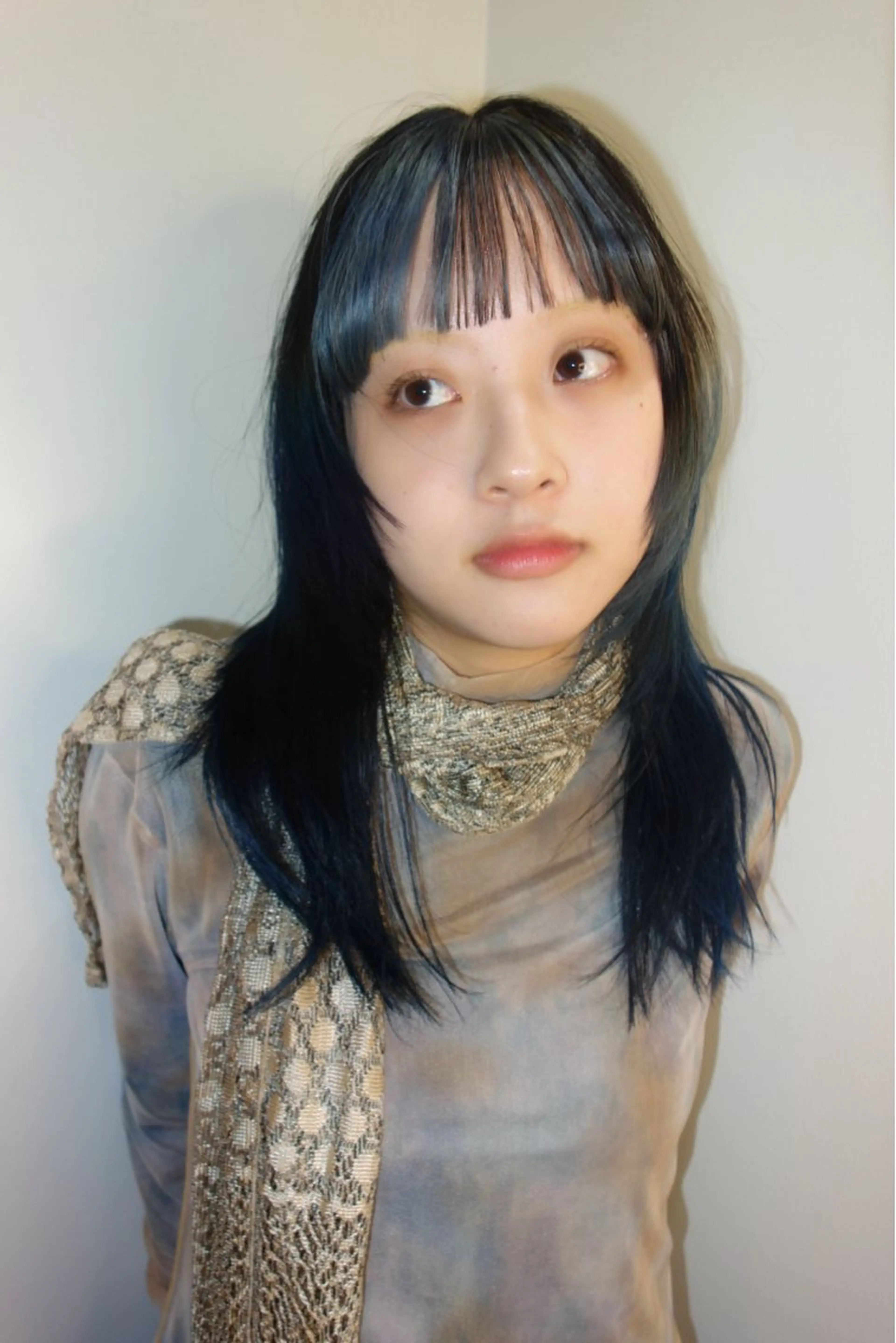 セミロング レイヤーカット HEIMER ミカド　サトル△のヘアスタイル