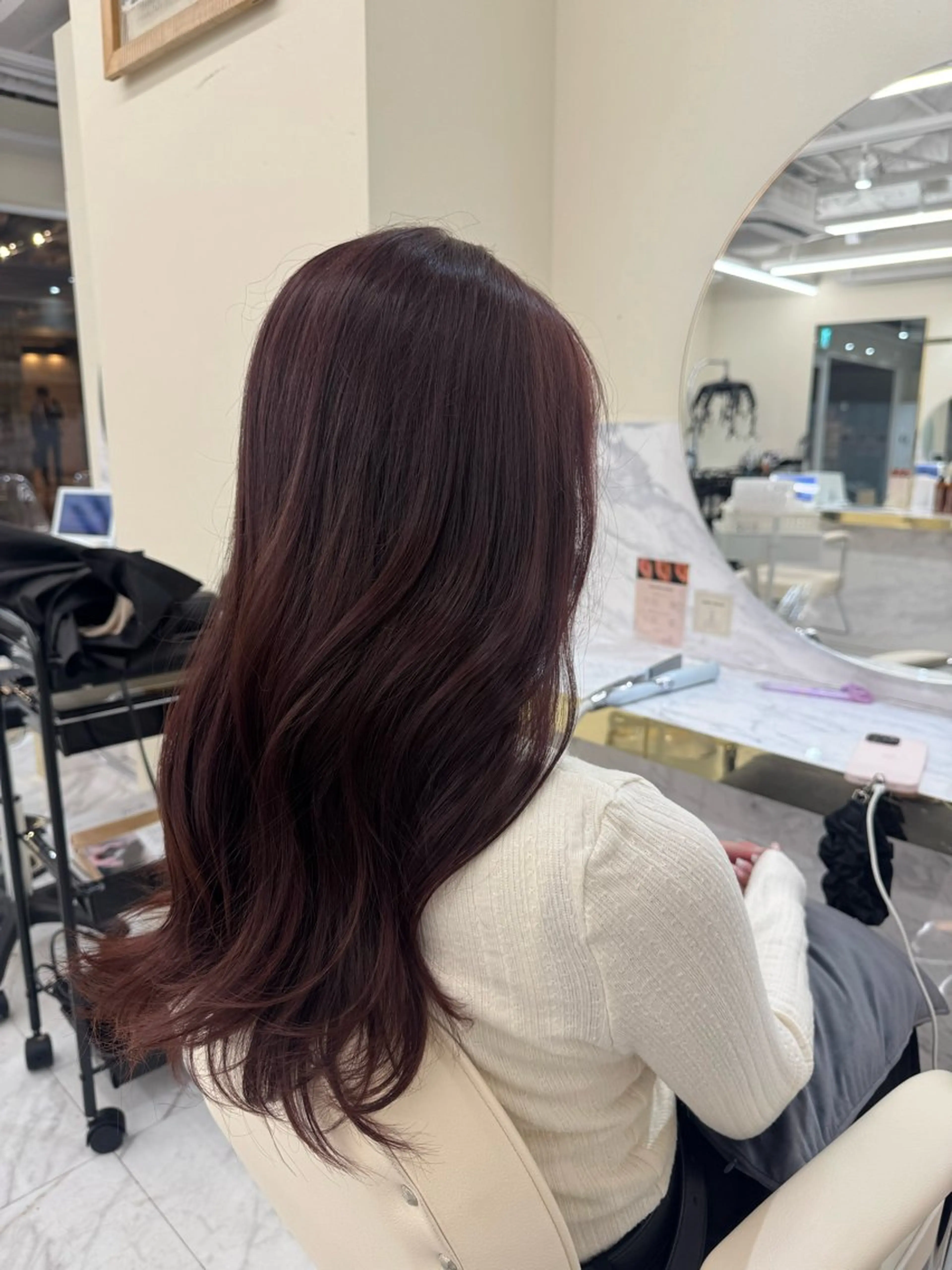 セミロング ヘアカラー 髪質改善🫧 カラー特化/Hinaのヘアスタイル