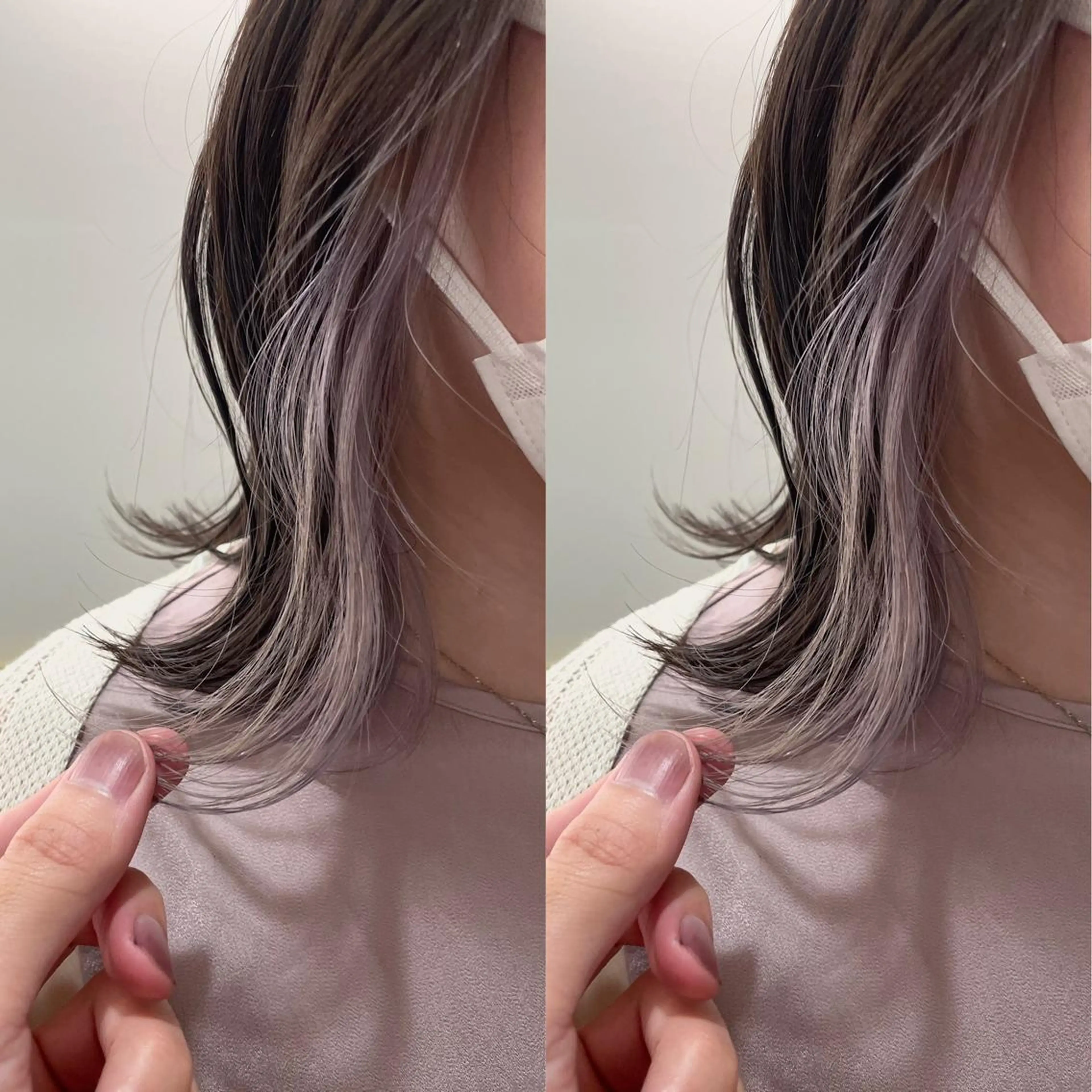 ミディアム カラー ヘアカラー トリートメント 髪質改善will hairdesignのヘアスタイル