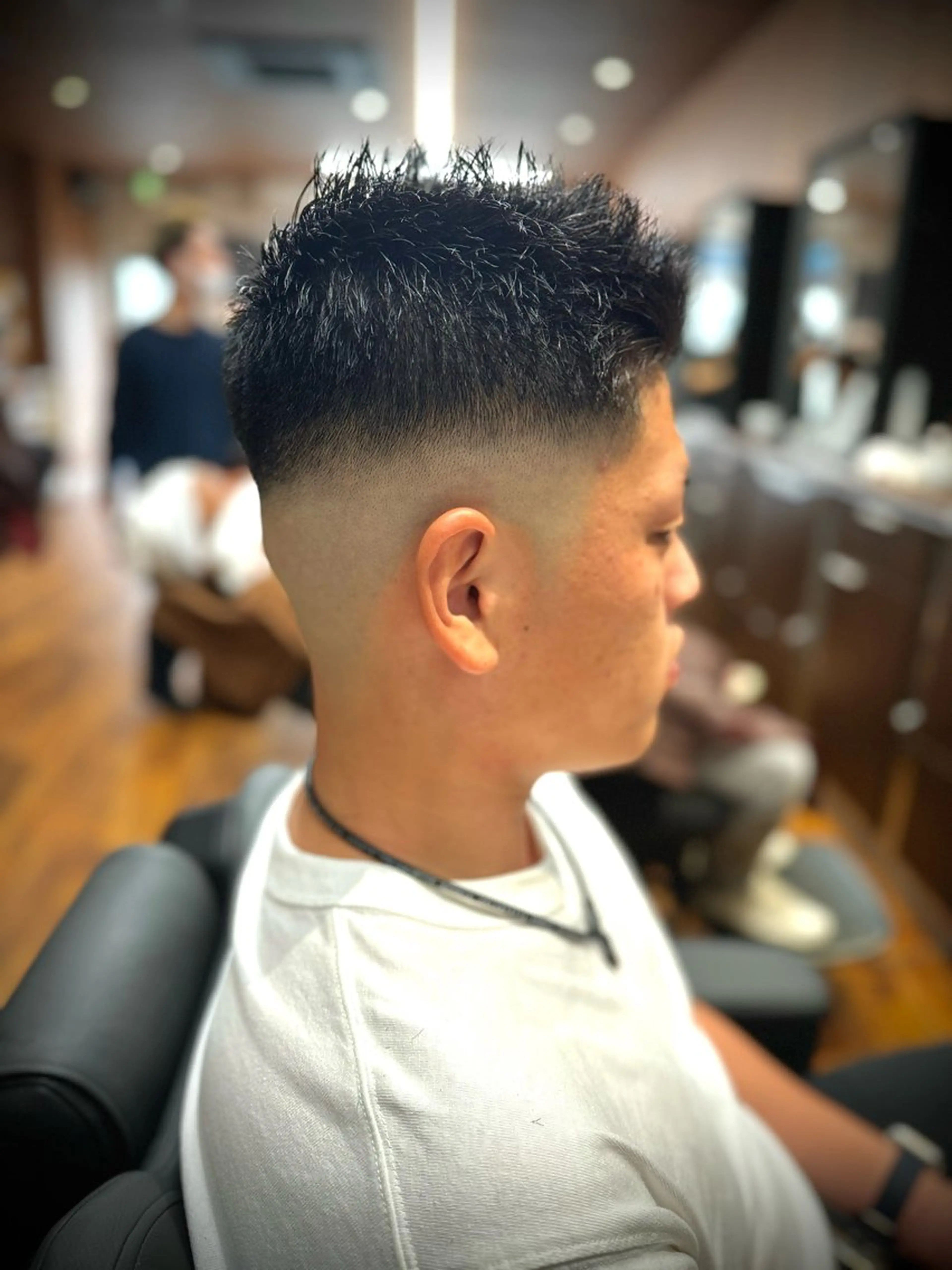 ショート メンズ カット ヘアセット ヘアーサロン・シルエット箱崎店所属・井尾 美空斗のヘアスタイル