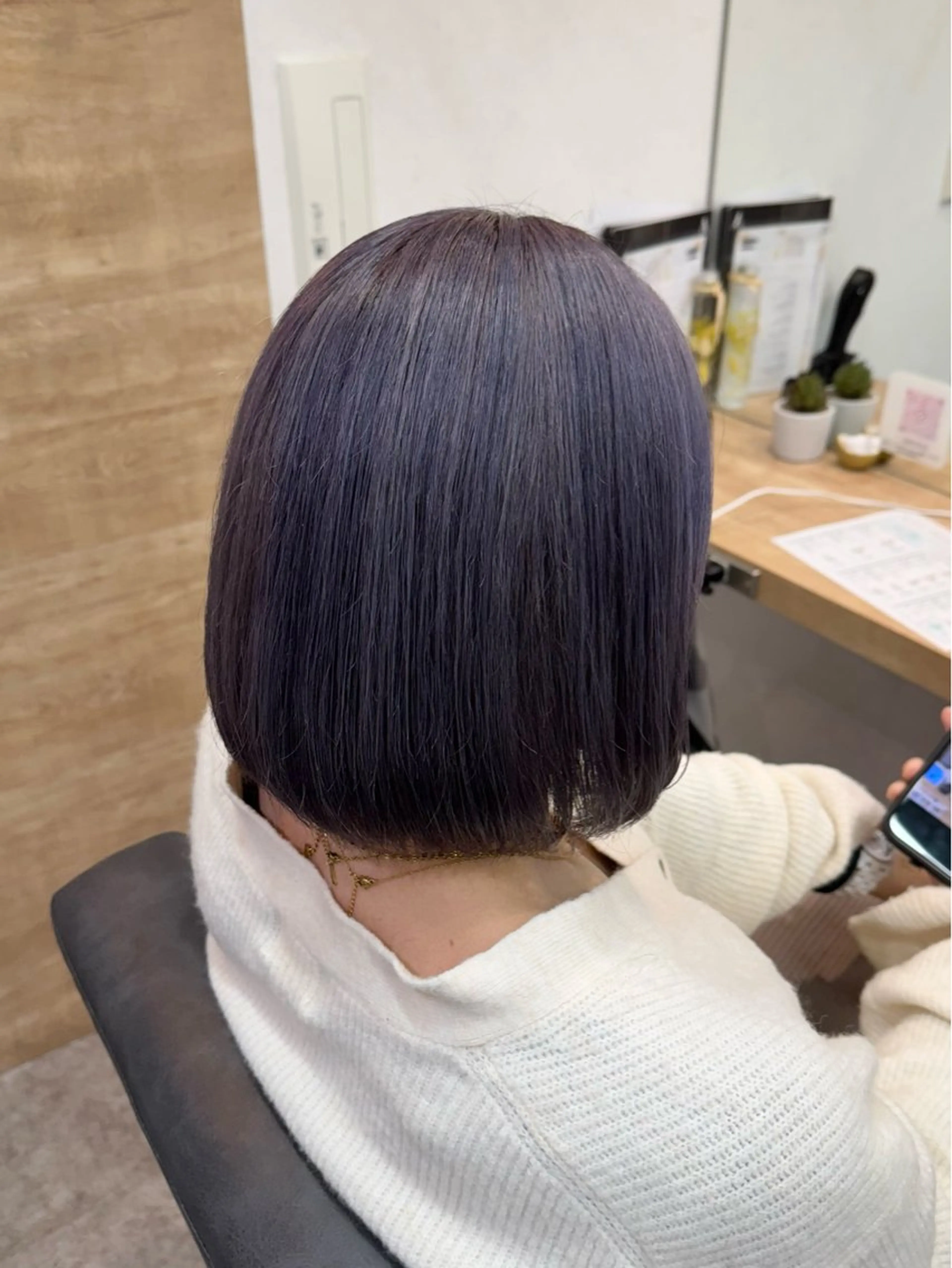 ミディアム カラー ヘアカラー 縮毛矯正/艶髪カラー /パーマ/ひふみ🌱のヘアスタイル