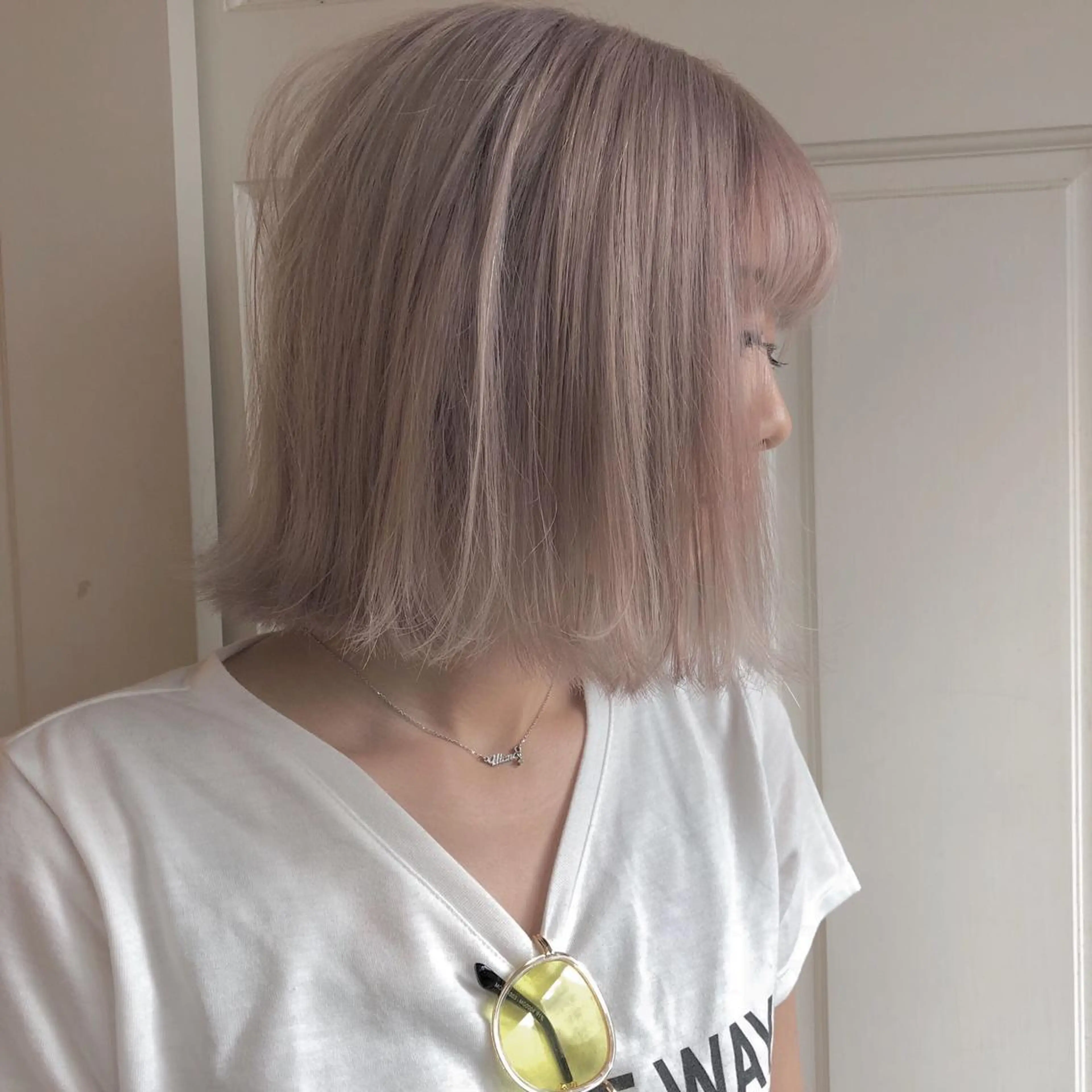 ミディアム カラー ヘアカラー 🌸ハイトーン 新田　廉 🌸のヘアスタイル