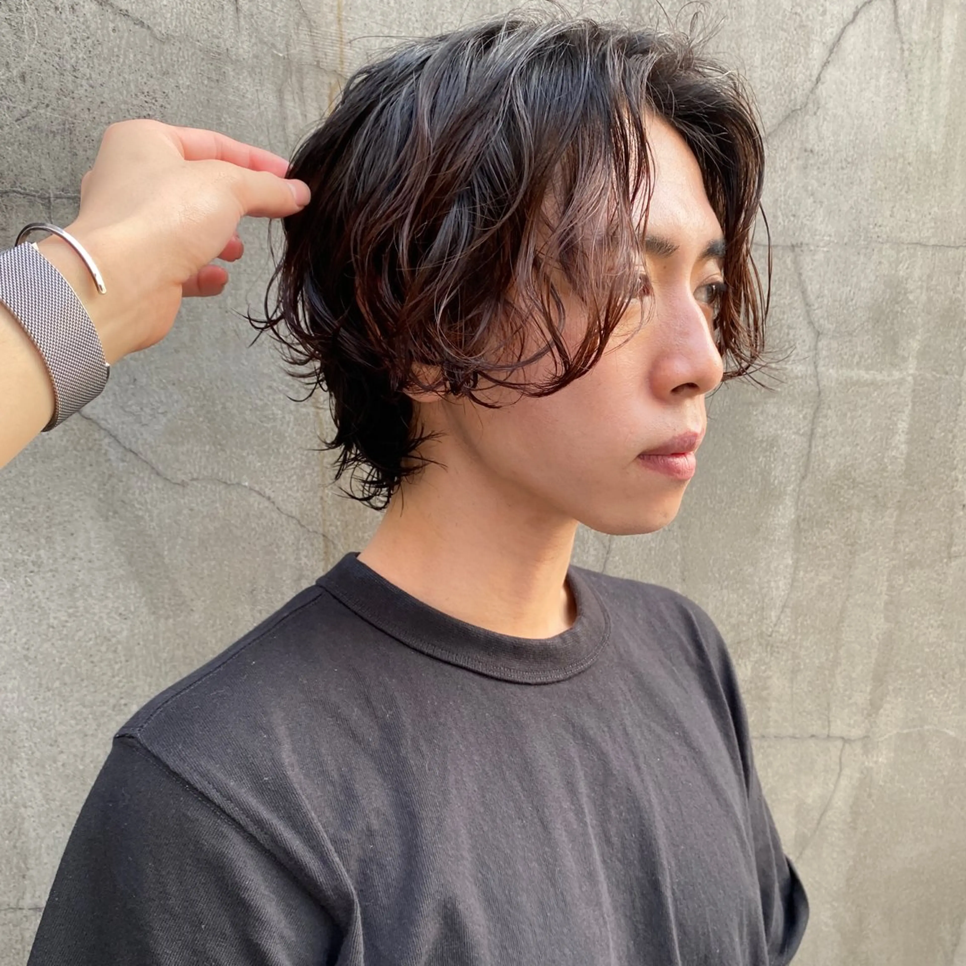 ショート パーマ メンズ メンズパーマ スパイラルパーマ カット パーマ トリートメント ニュアンスデザイン/ SHOUTOのヘアスタイル