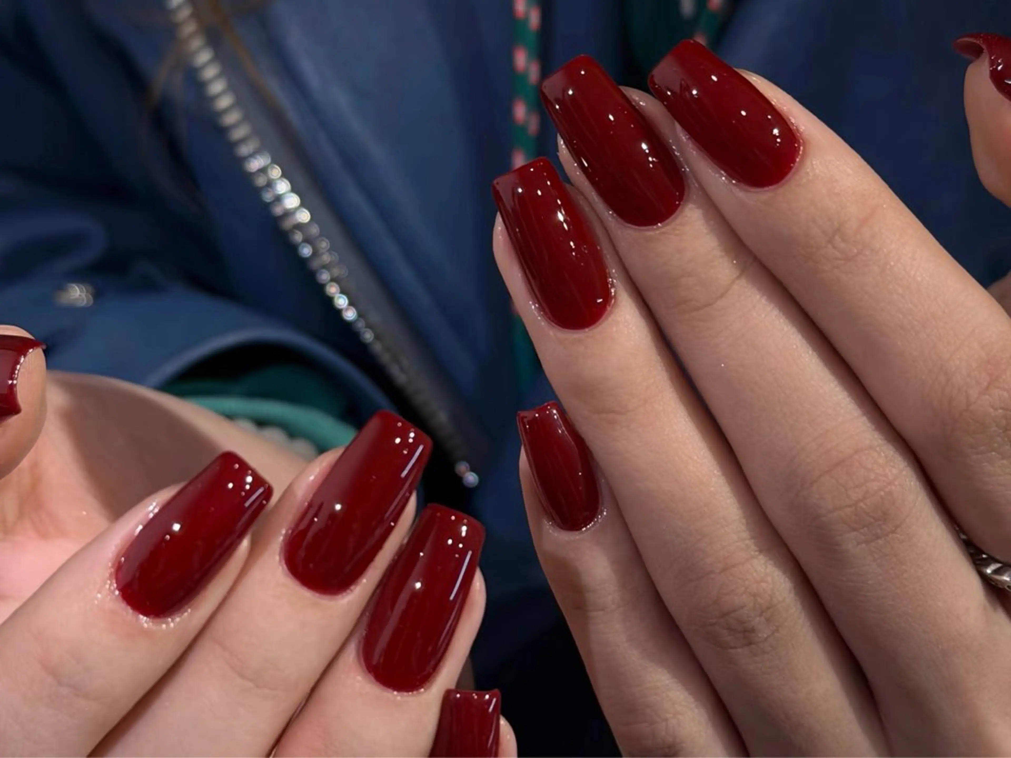 ネイル オーロラネイル チークネイル 長さ出し フットネイル フレンチネイル ハンドネイル J&C Nail Salon吉祥寺所属・YU KIのネイルデザイン