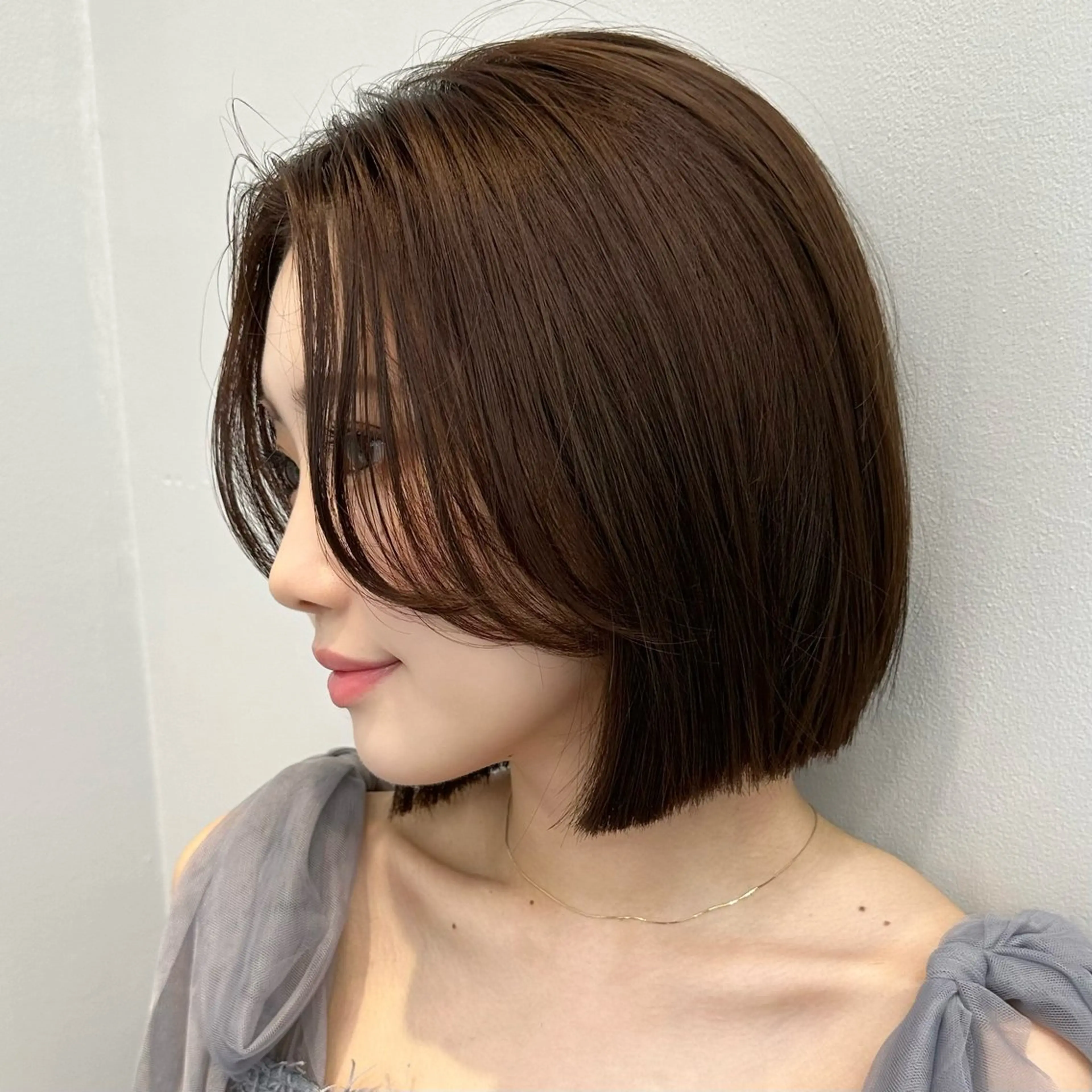 🩵【12月限定】🩵韓国カット+艶カラー+自社トリートメント¥9500の写真