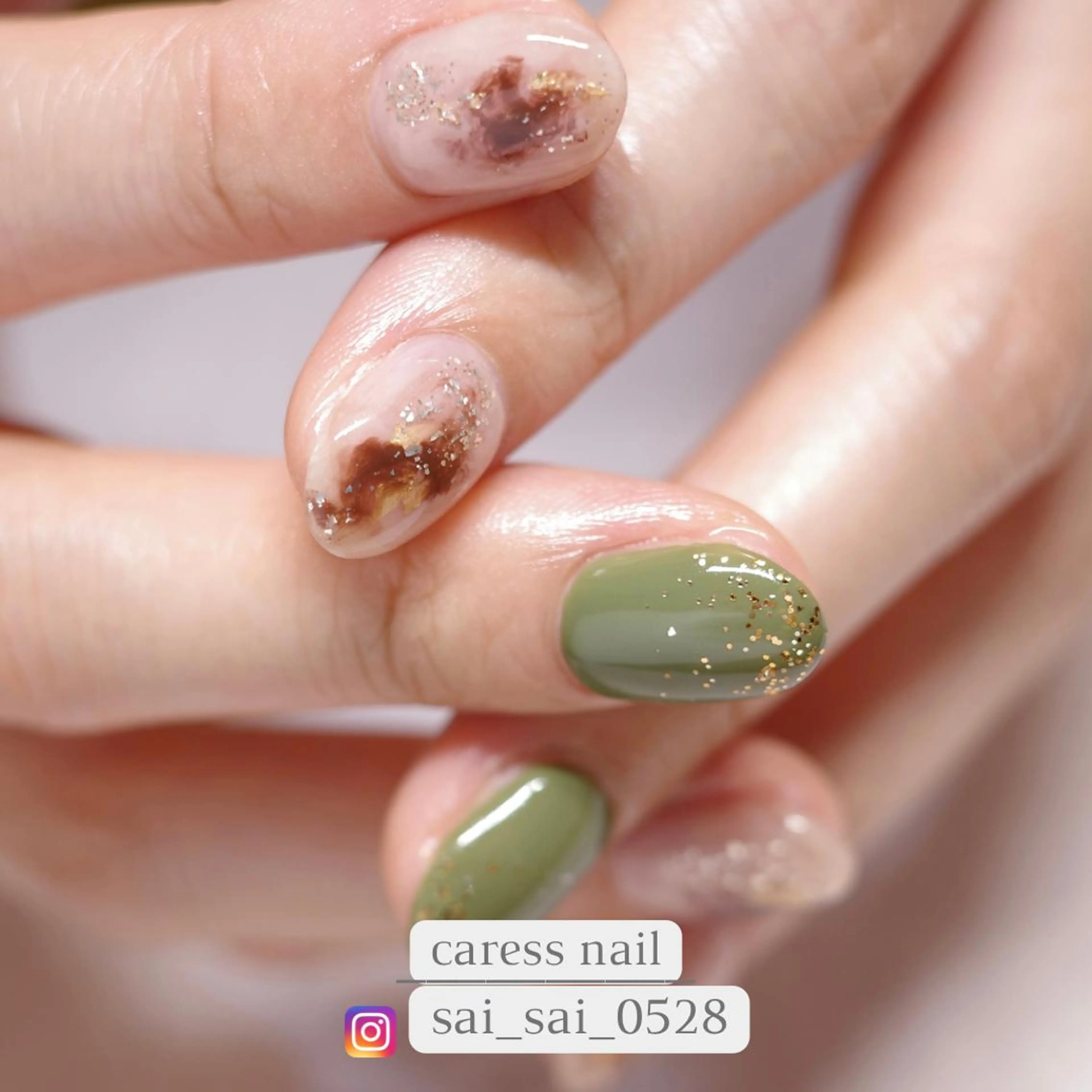 ネイル ハンドネイル caress nail カレスネイル 代々木上原所属・カレスネイル さいのネイルデザイン
