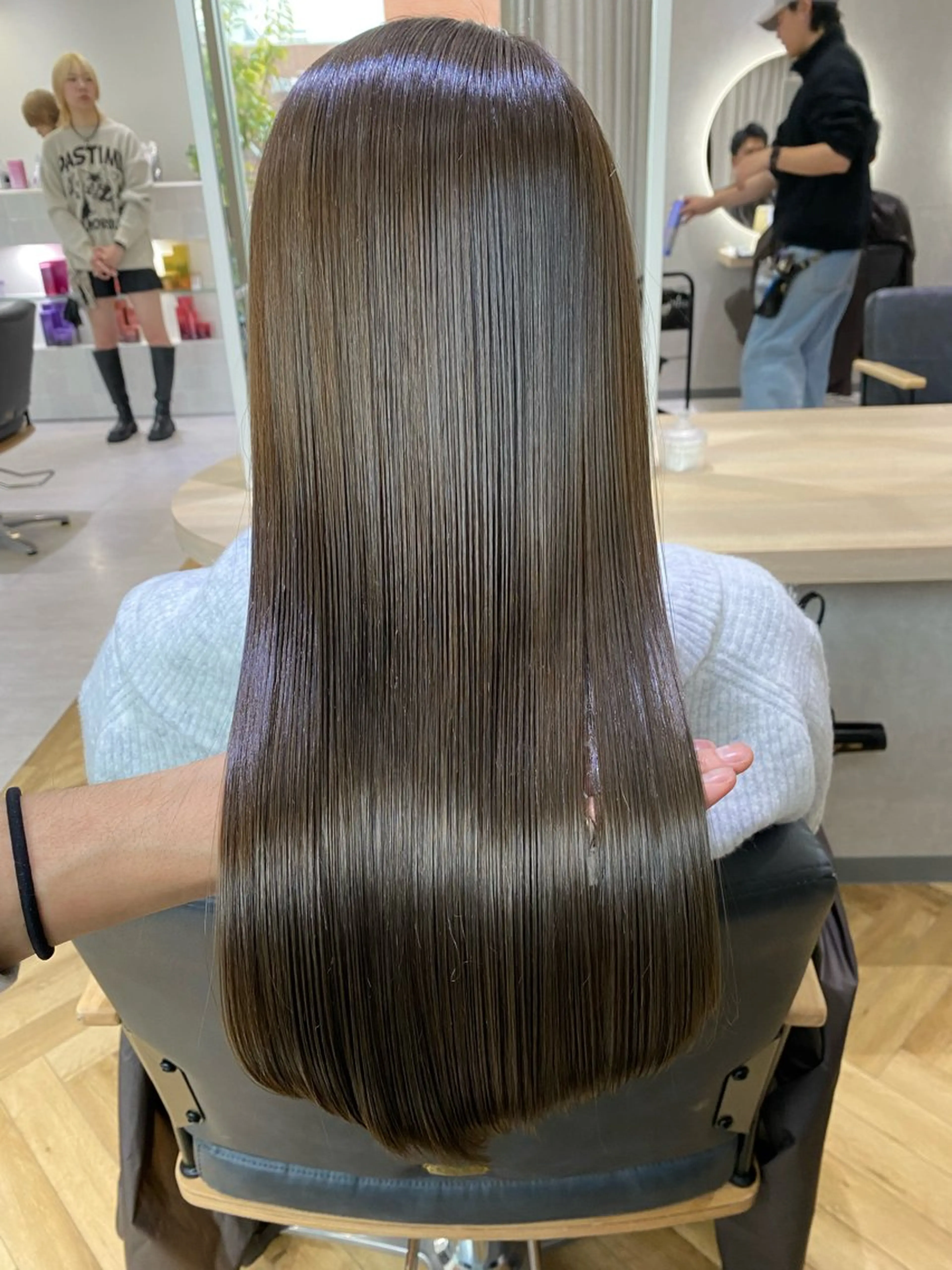 セミロング カット ヘアカラー トリートメント 中村一樹/髪質改善/ 艶髪/艶カラー/美髪のヘアスタイル