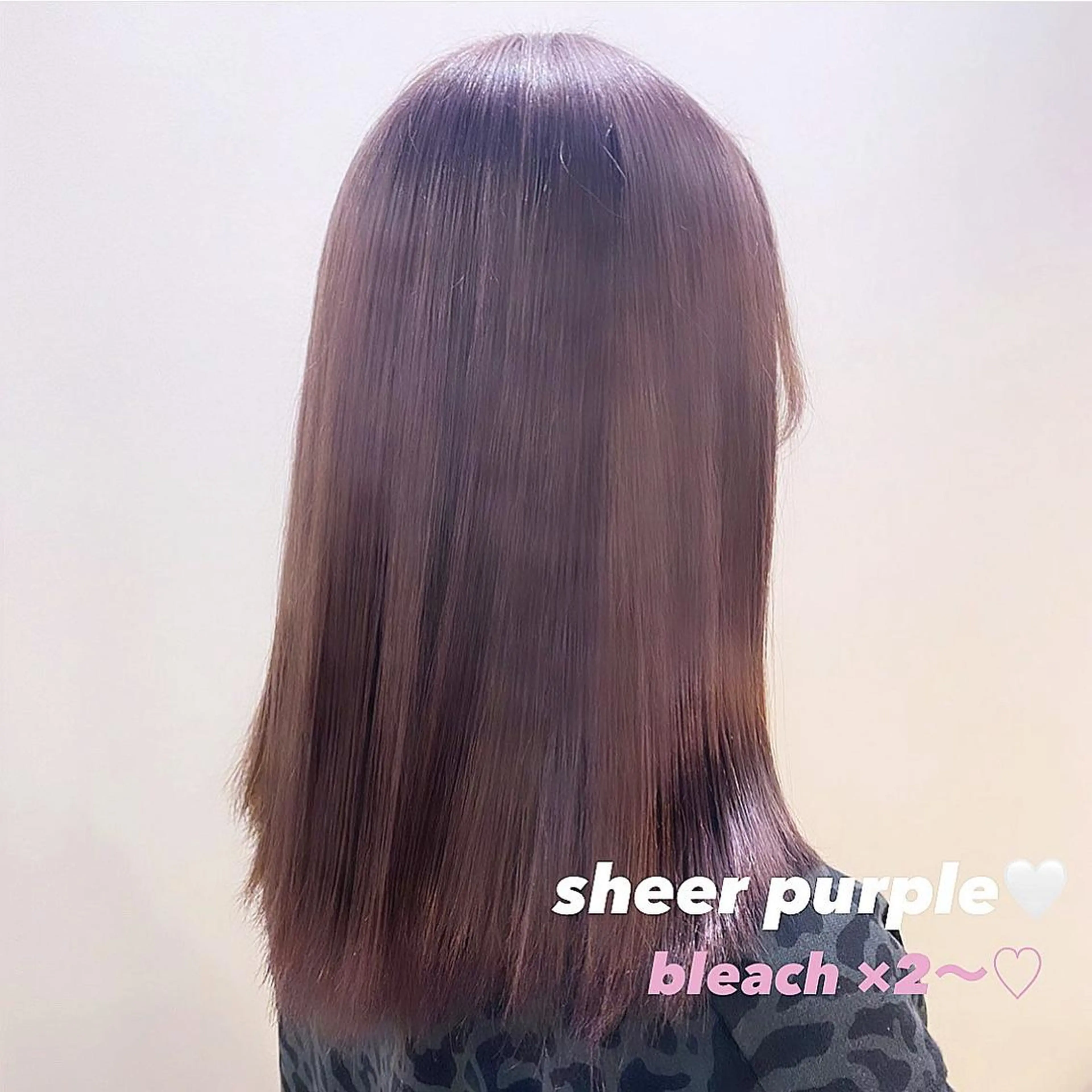 ロング カラー ブリーチ ケアブリーチ パープルカラー ブリーチなしWカラー 🎀韓国ヘア/amiのヘアスタイル