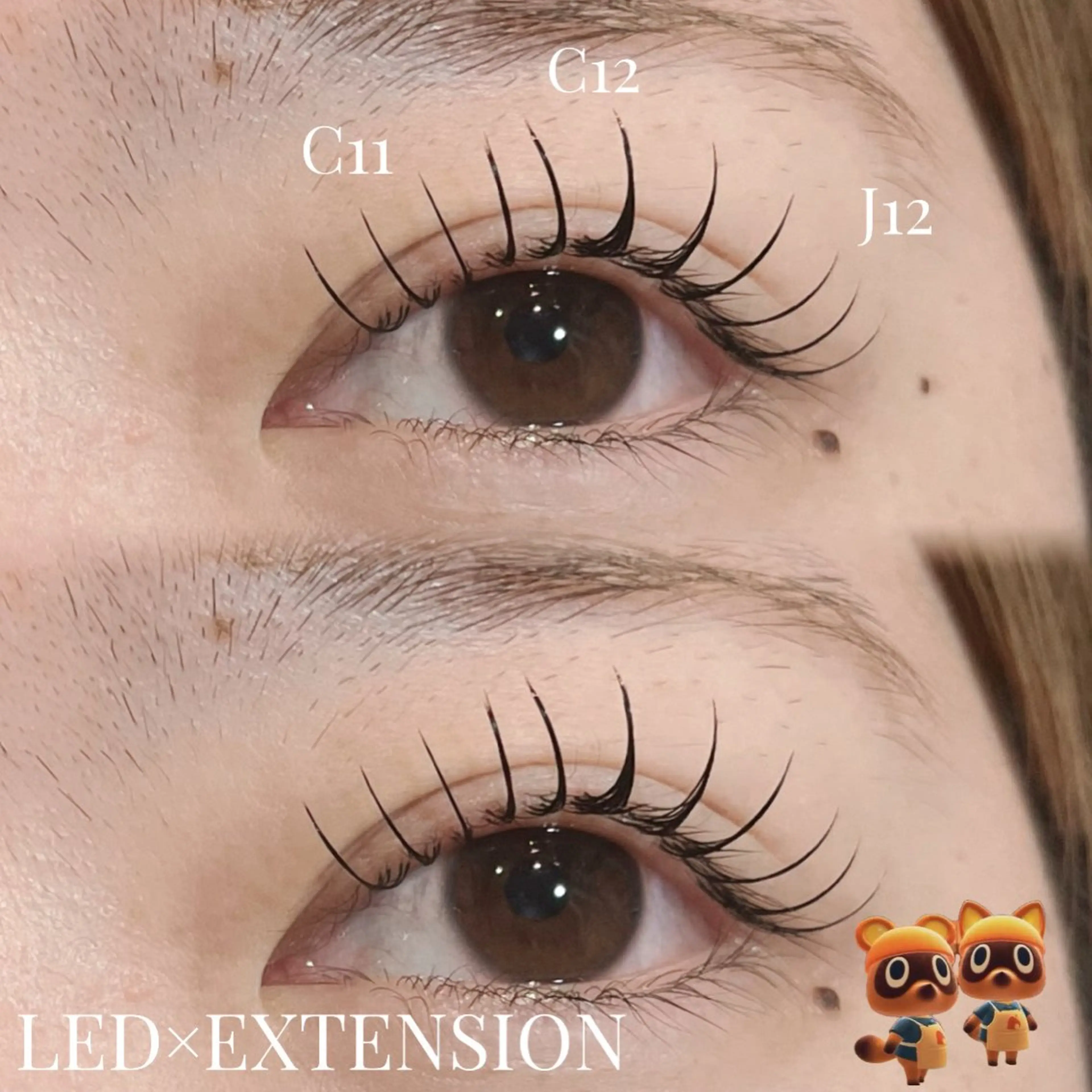 マツエク・マツパ フラットラッシュ マツエク yume ⋆꙳𝜗𝜚꙳.*‬のマツエク・マツパデザイン