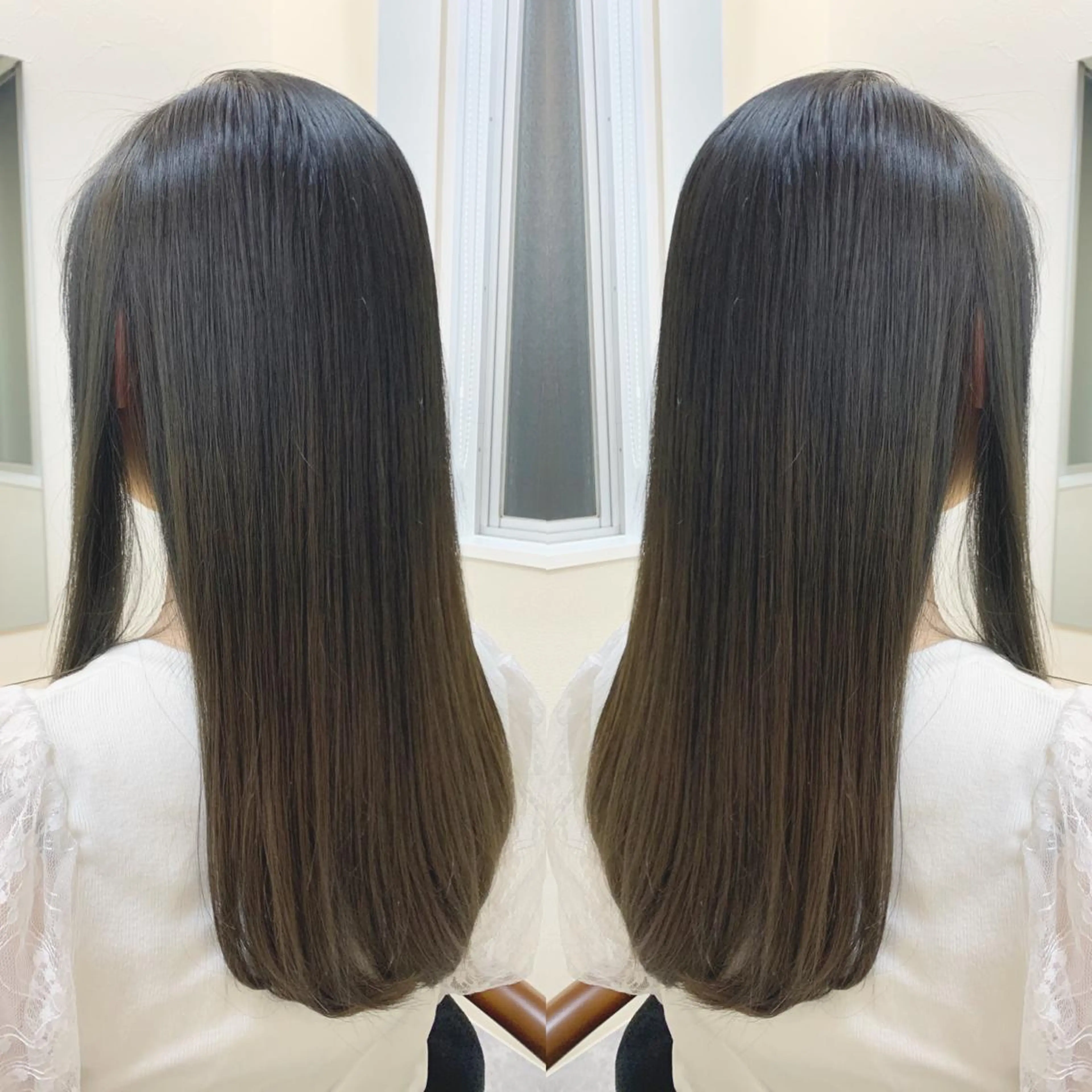 ロング 髪質改善 カット 縮毛矯正 H所属・H (エイチ) 烏丸御池店のヘアスタイル