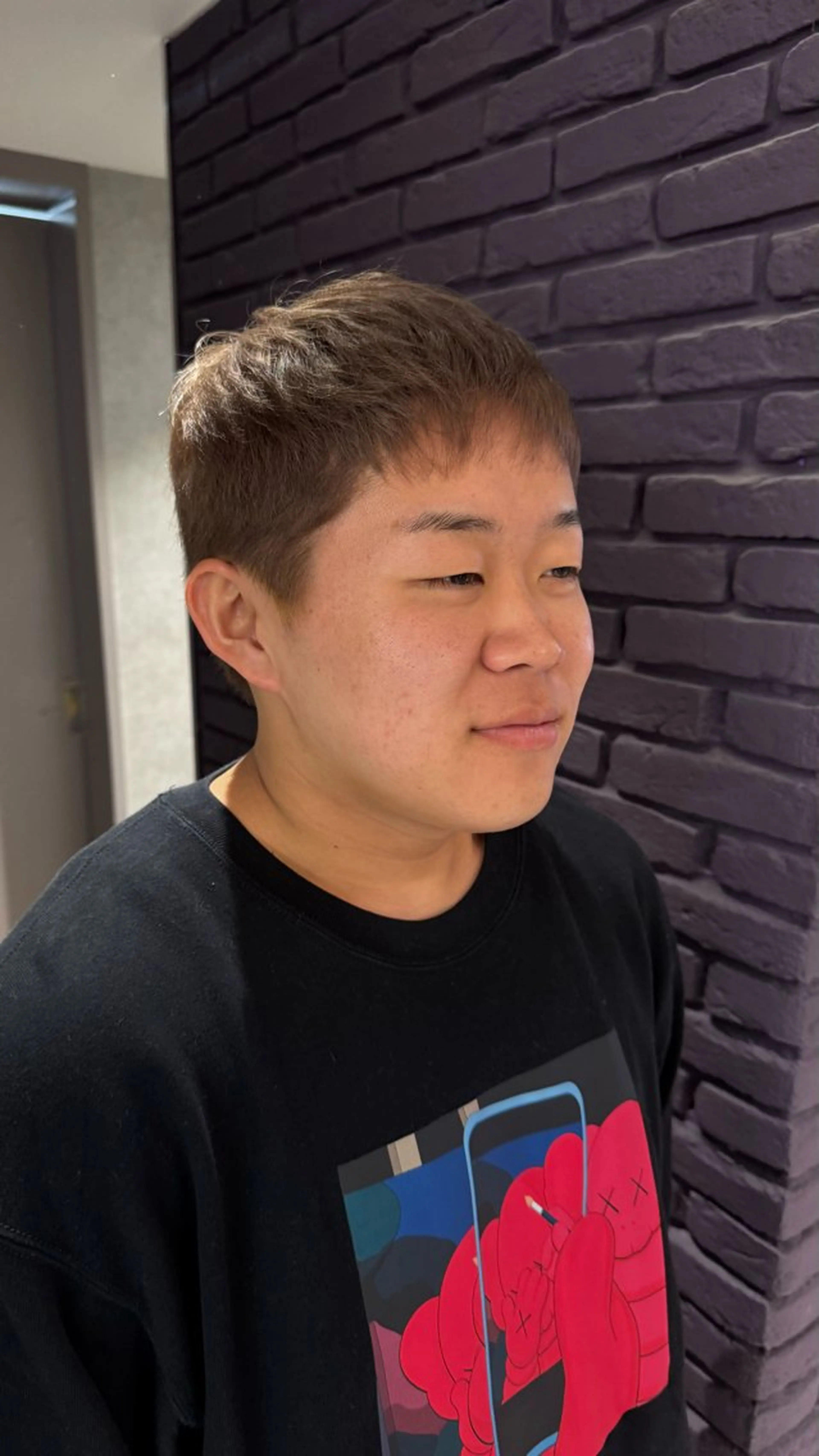 メンズ カット ヘアカラー 颯馬/骨格ショート/ メンズ/艶髪/韓国風のヘアスタイル