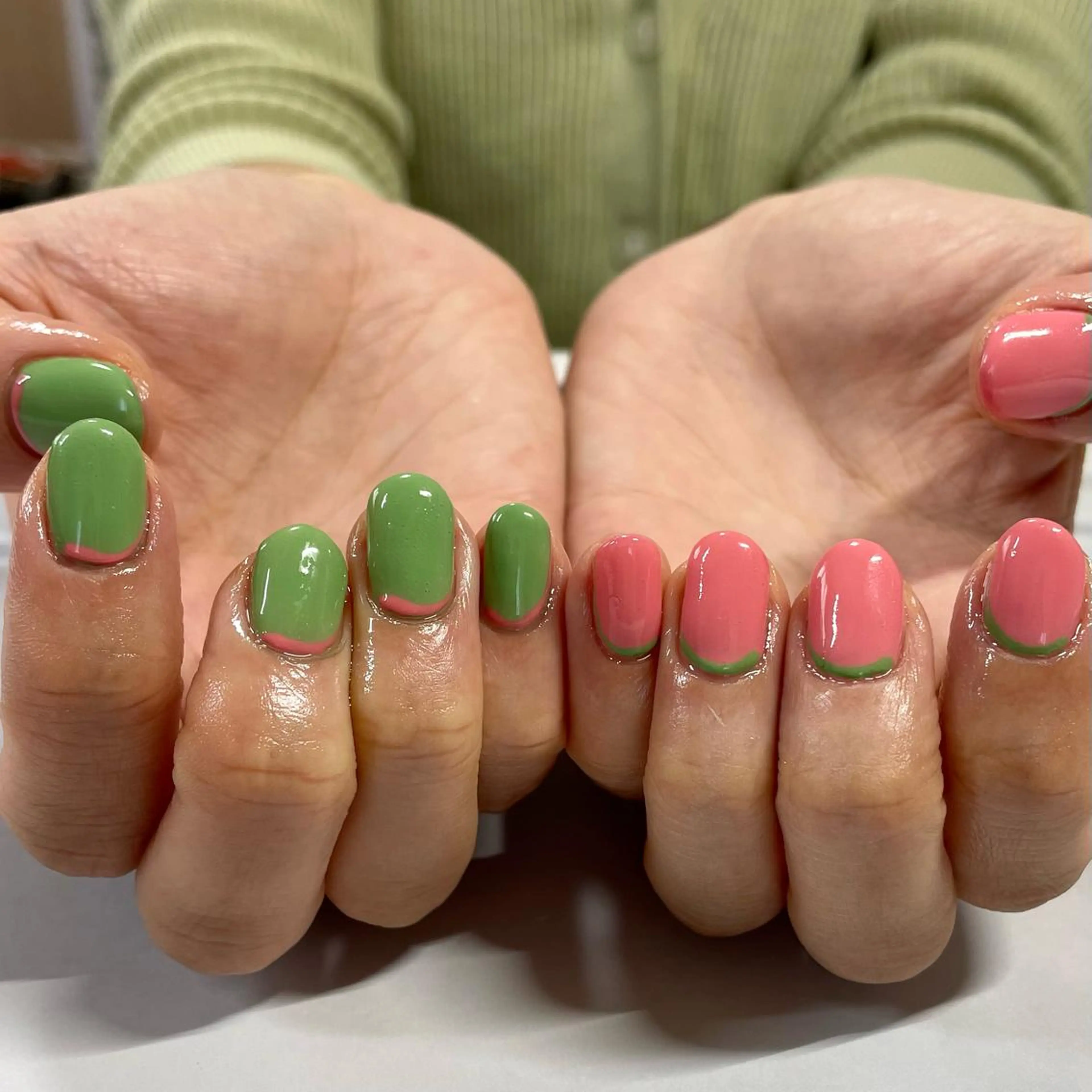 ネイル アートネイル ワンカラーネイル 奥園 良恵のネイルデザイン