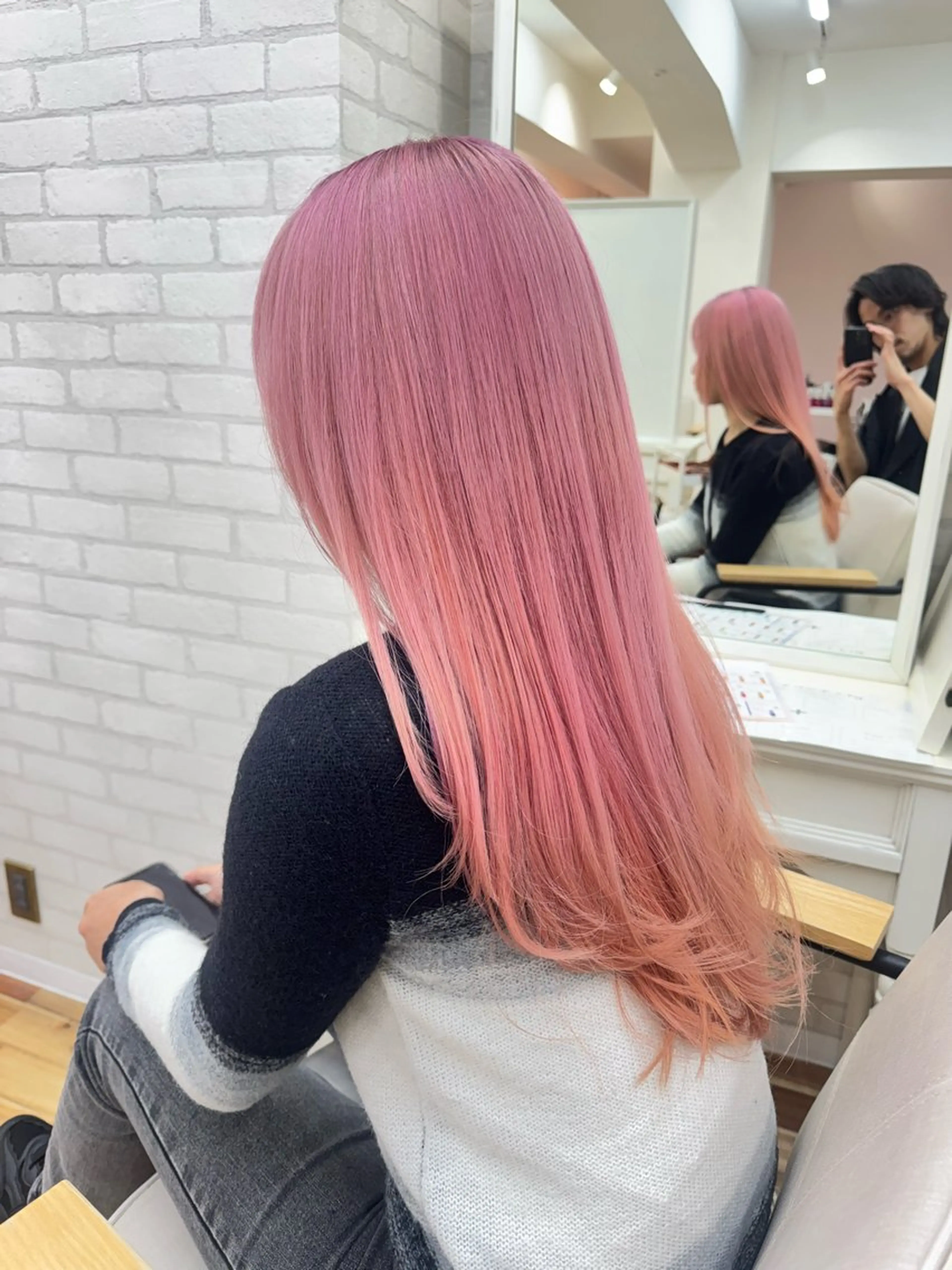 ロング カラー ヘアカラー トリートメント カラー特化型美容師 保住のヘアスタイル