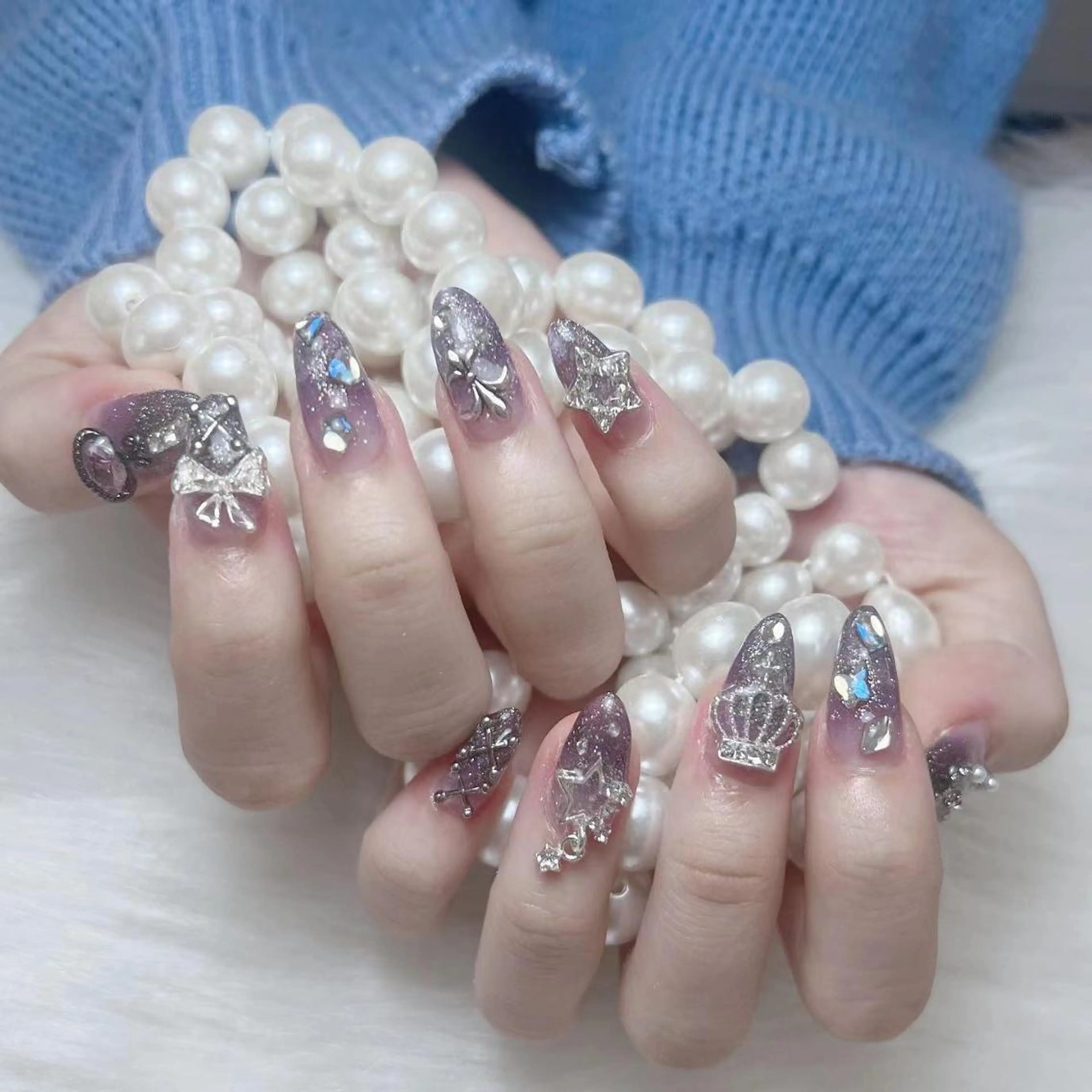 ネイル 持ち込み ハンドネイル ハンドケア Diamond 🚢のネイルデザイン