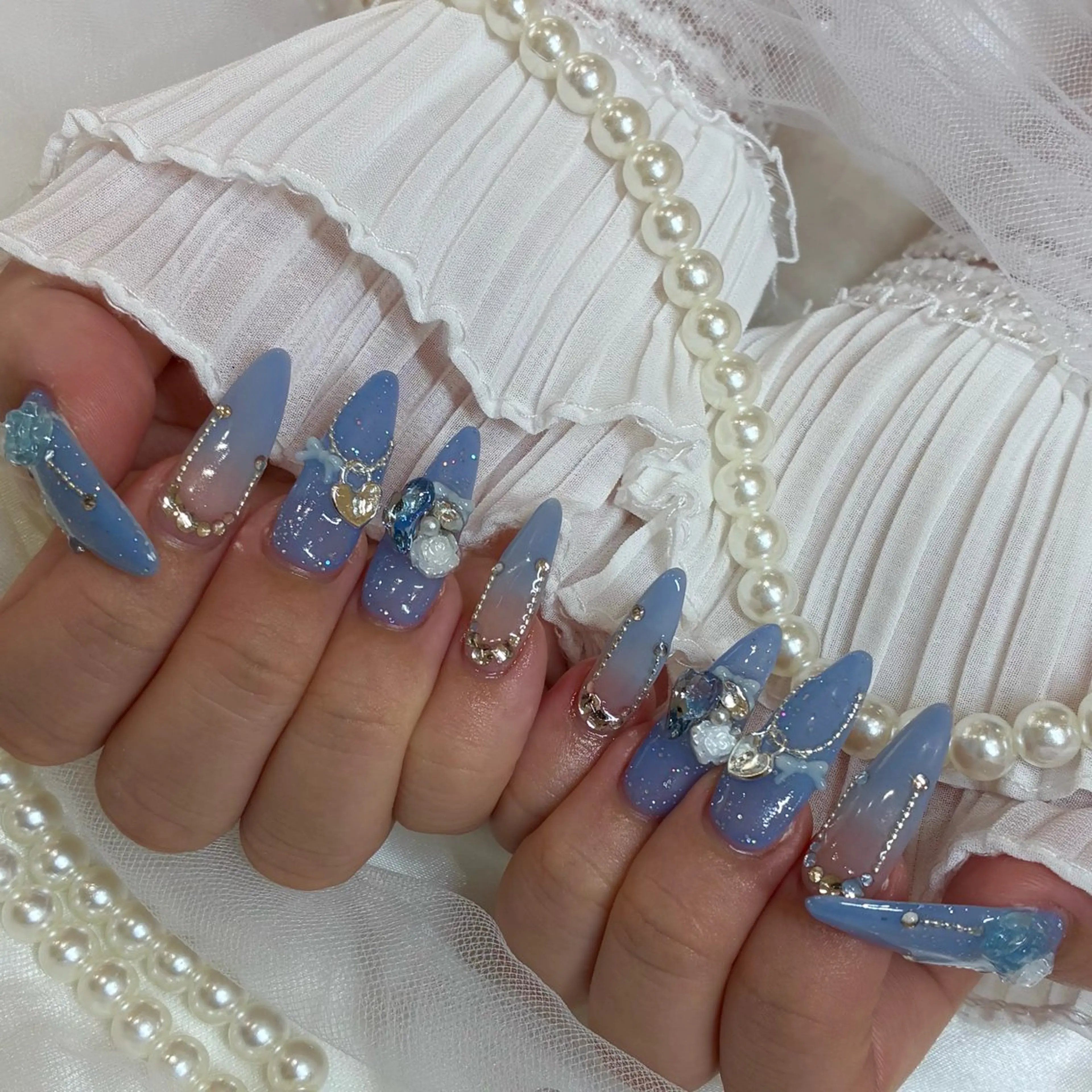 《オフ無》チップ長さ出し✨持ち込みデザイン🧸の写真