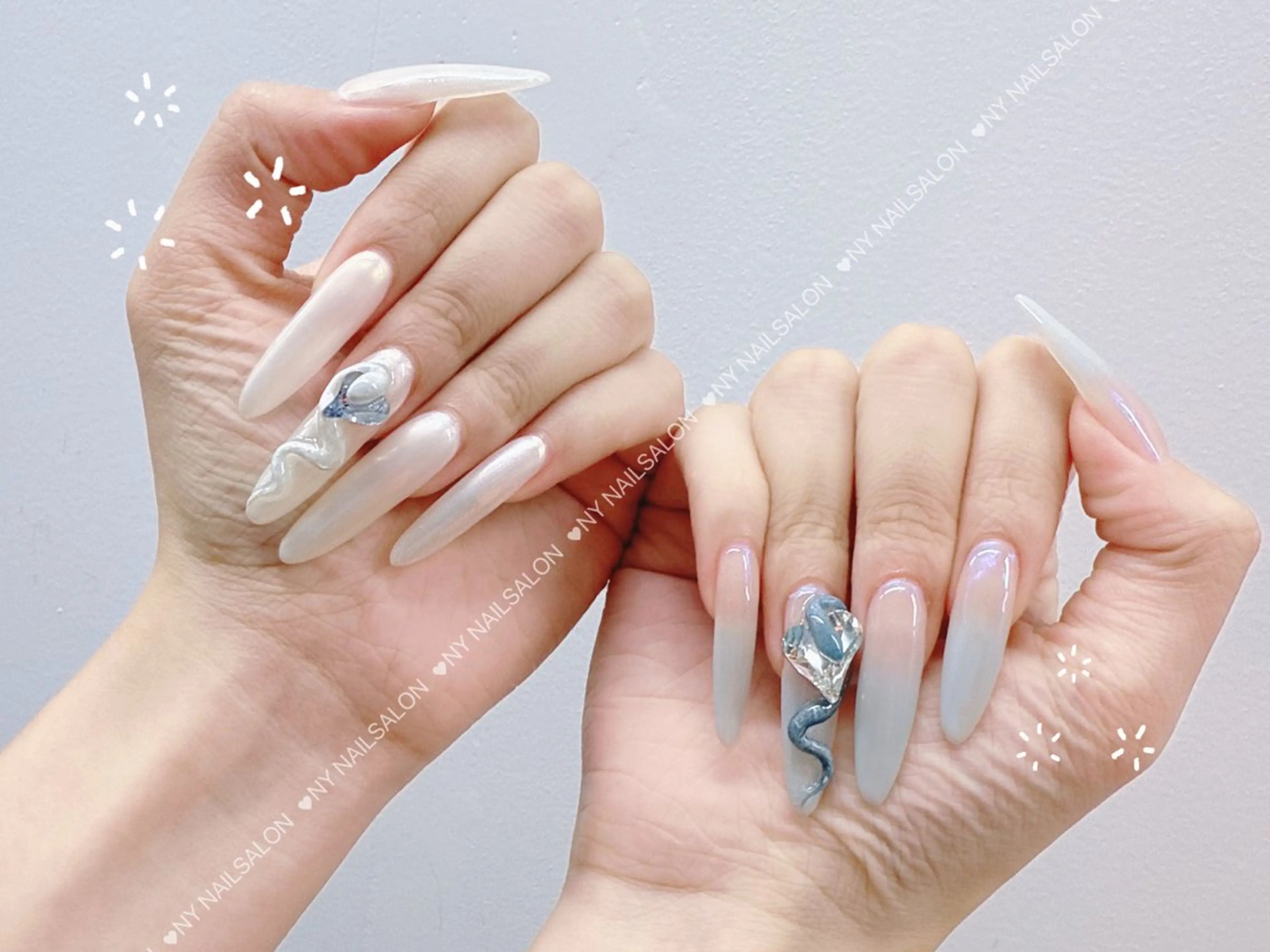 ネイル 長さ出し フットネイル フレンチネイル ジェルネイル ガーリー ハンドネイル NYネイルサロン　千葉中央店所属・NYネイルサロン 千葉中央店のネイルデザイン