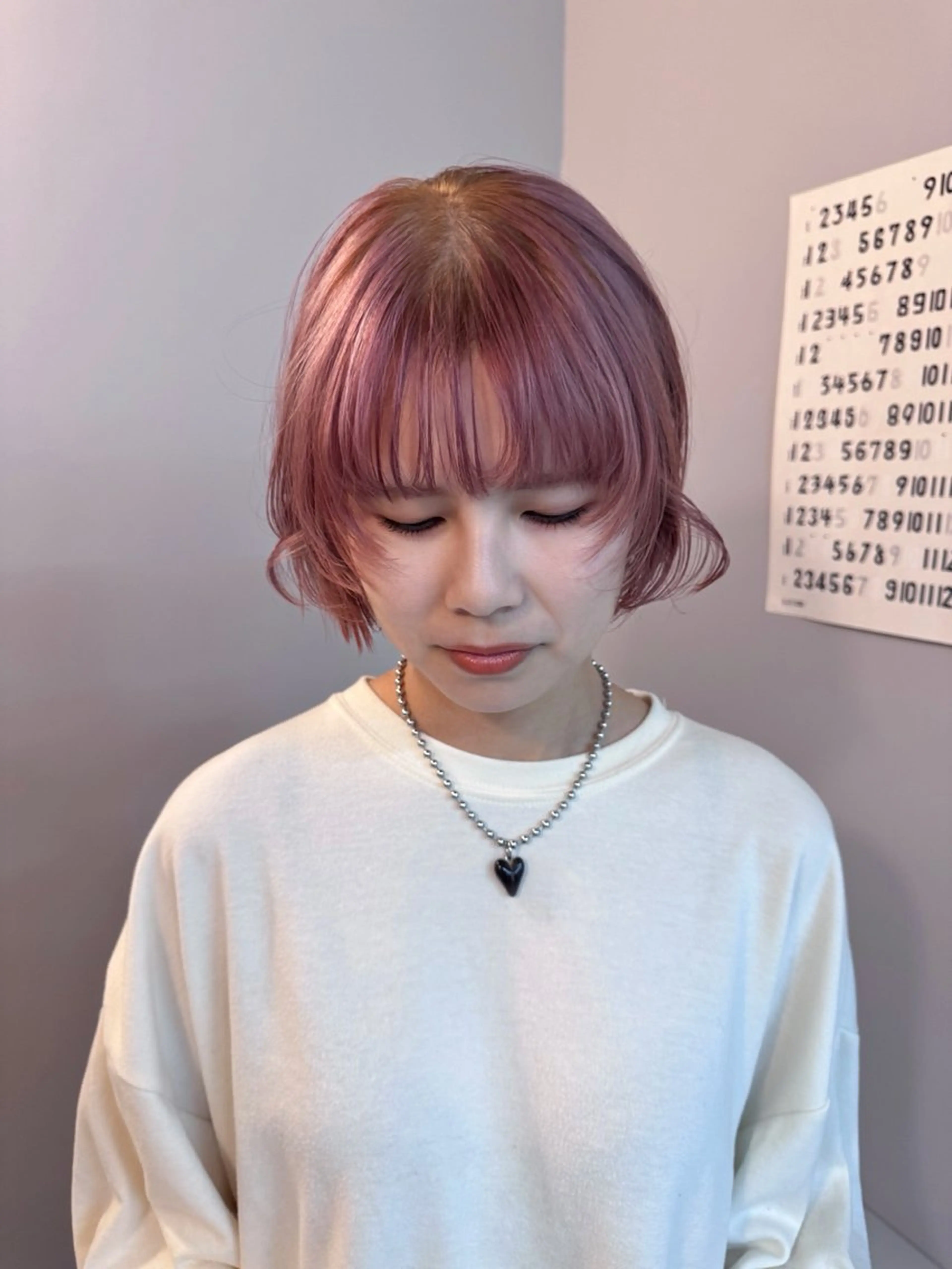 ミディアム カラー パーマ ヘアアレンジ メンズ メンズブリーチ ブリーチ ブリーチなしカラー casey mayuのヘアスタイル