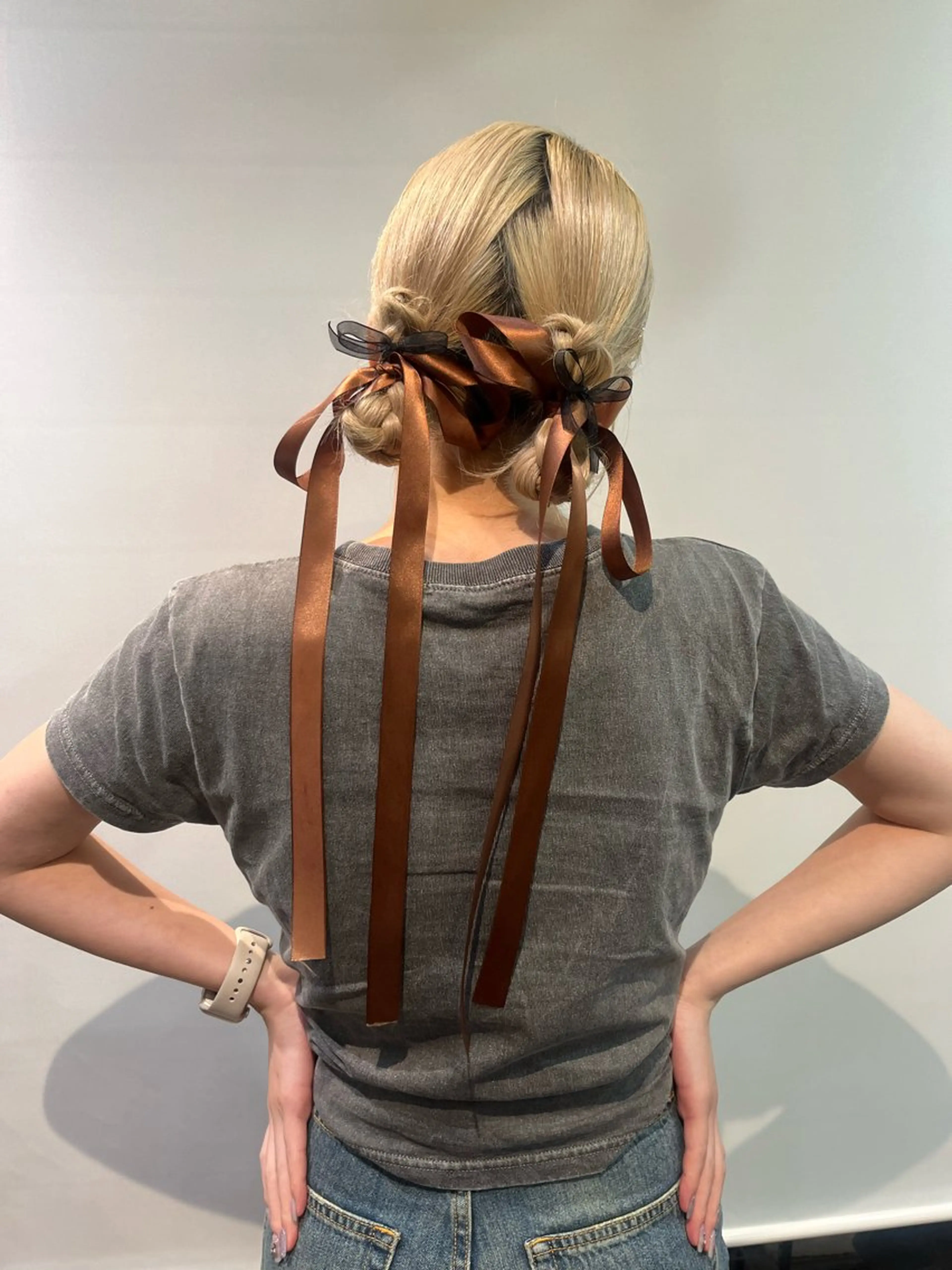 ヘアアレンジ 💖デザインカラー/ タダ ハナカ💖のヘアスタイル