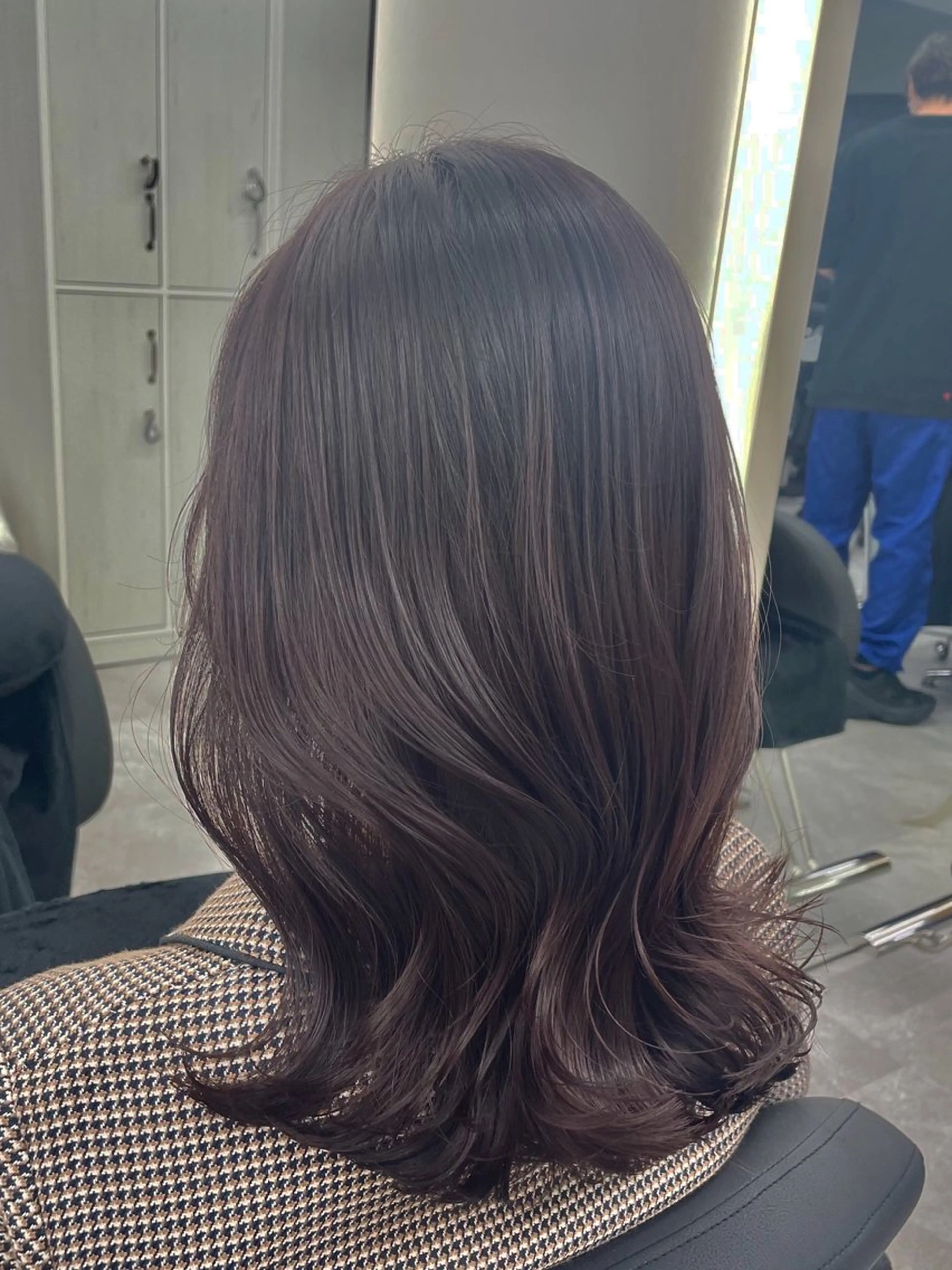 ミディアム カラー 心斎橋/ブリーチなし 髪質改善/レイヤーのヘアスタイル