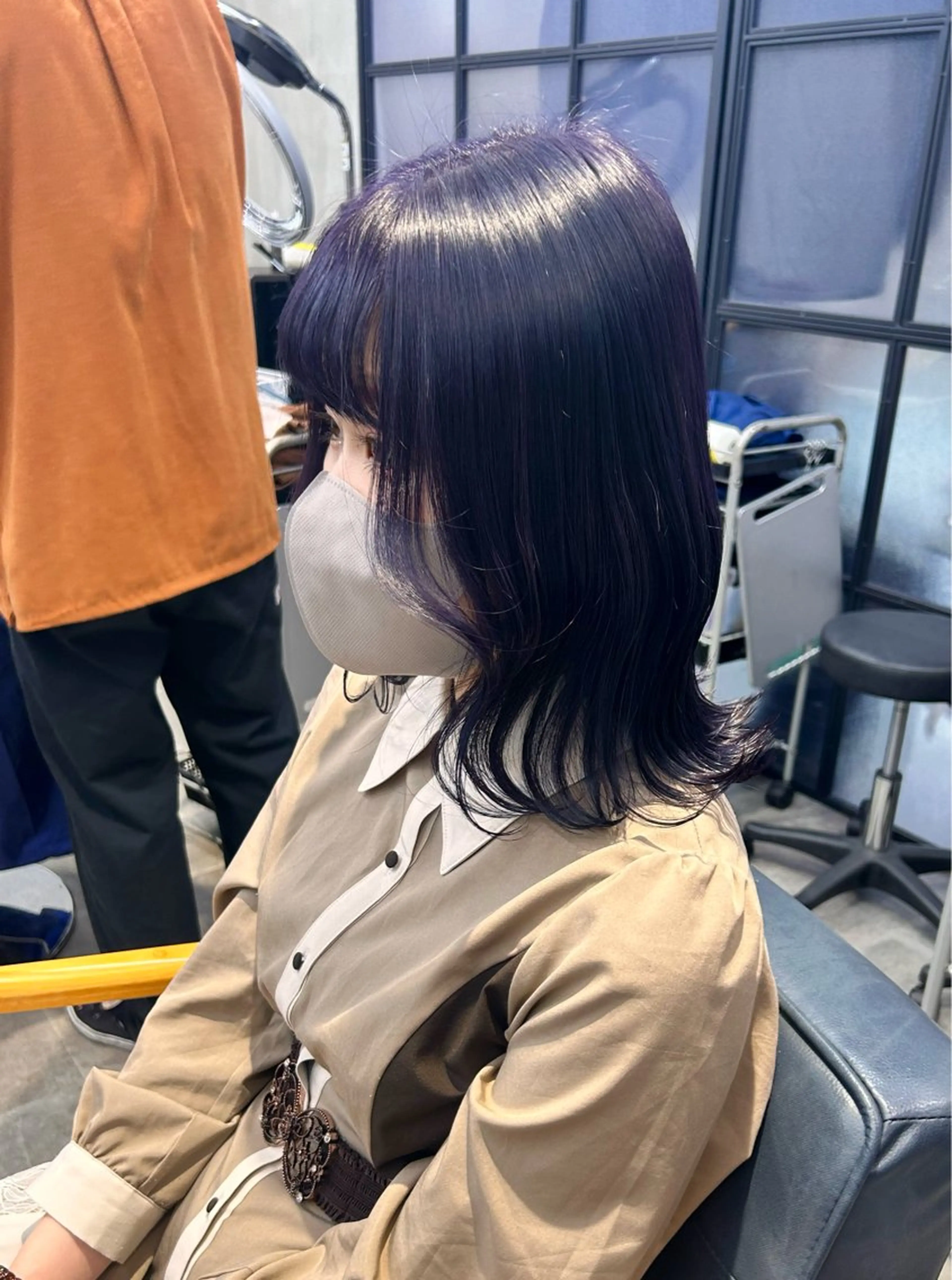 ミディアム カラー 韓国×髪質改善カラー 💎hinaのヘアスタイル