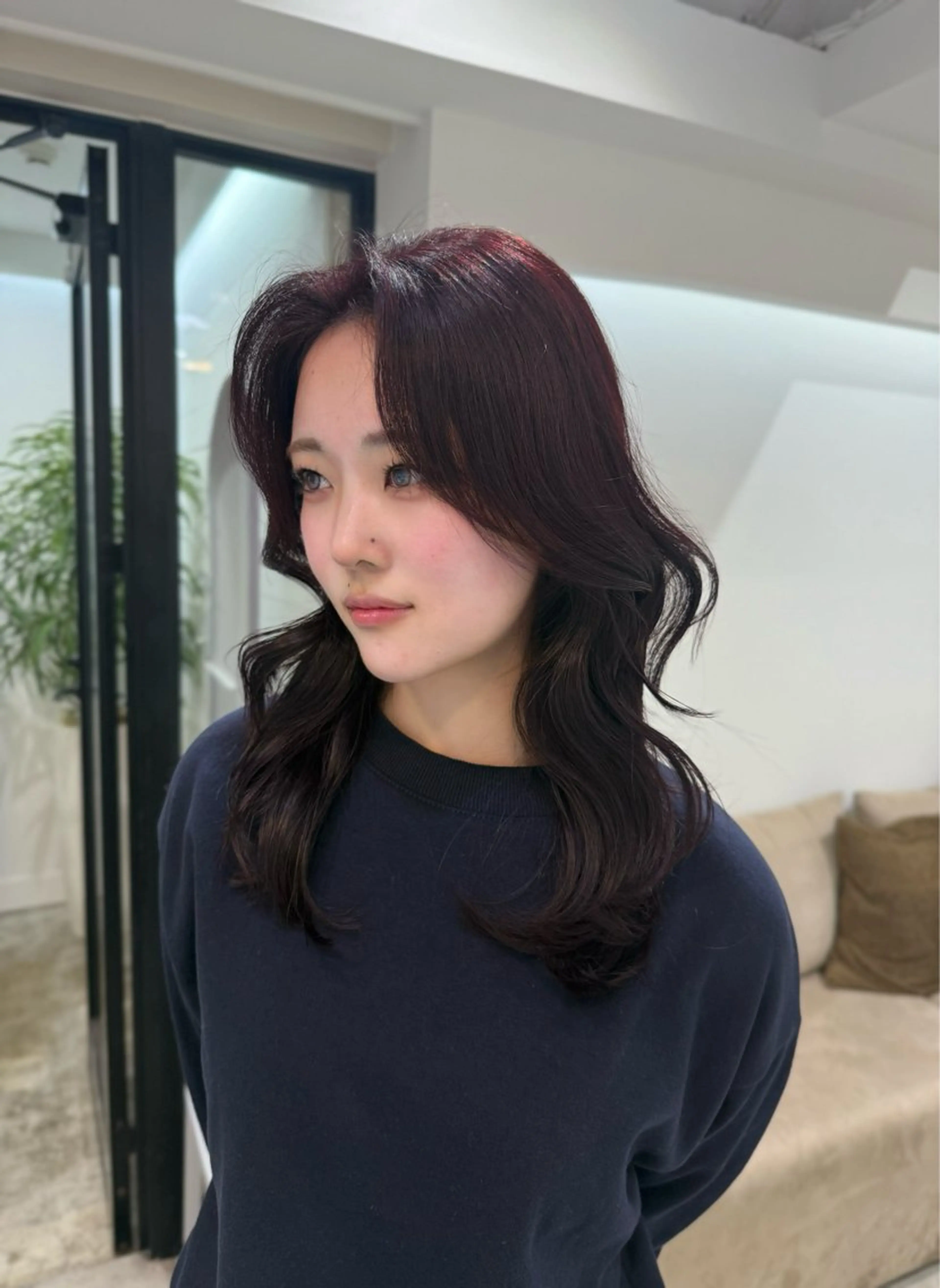 セミロング カラー ヘアカラー 透明感カラー/ RIKO🌺🥥のヘアスタイル