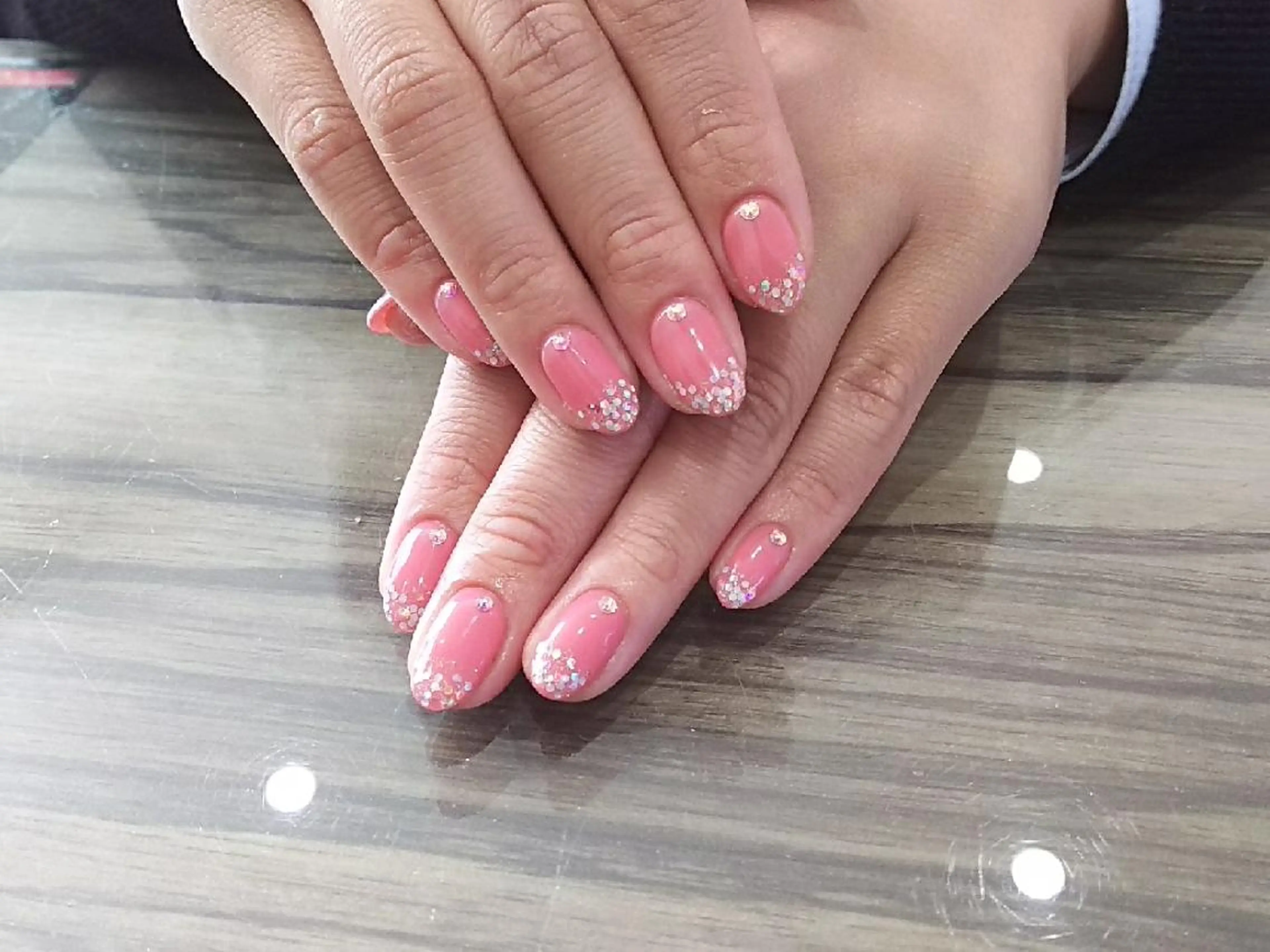 ネイル キラキラネイル ラメ(グリッター) ストーンネイル Progress Nailのネイルデザイン