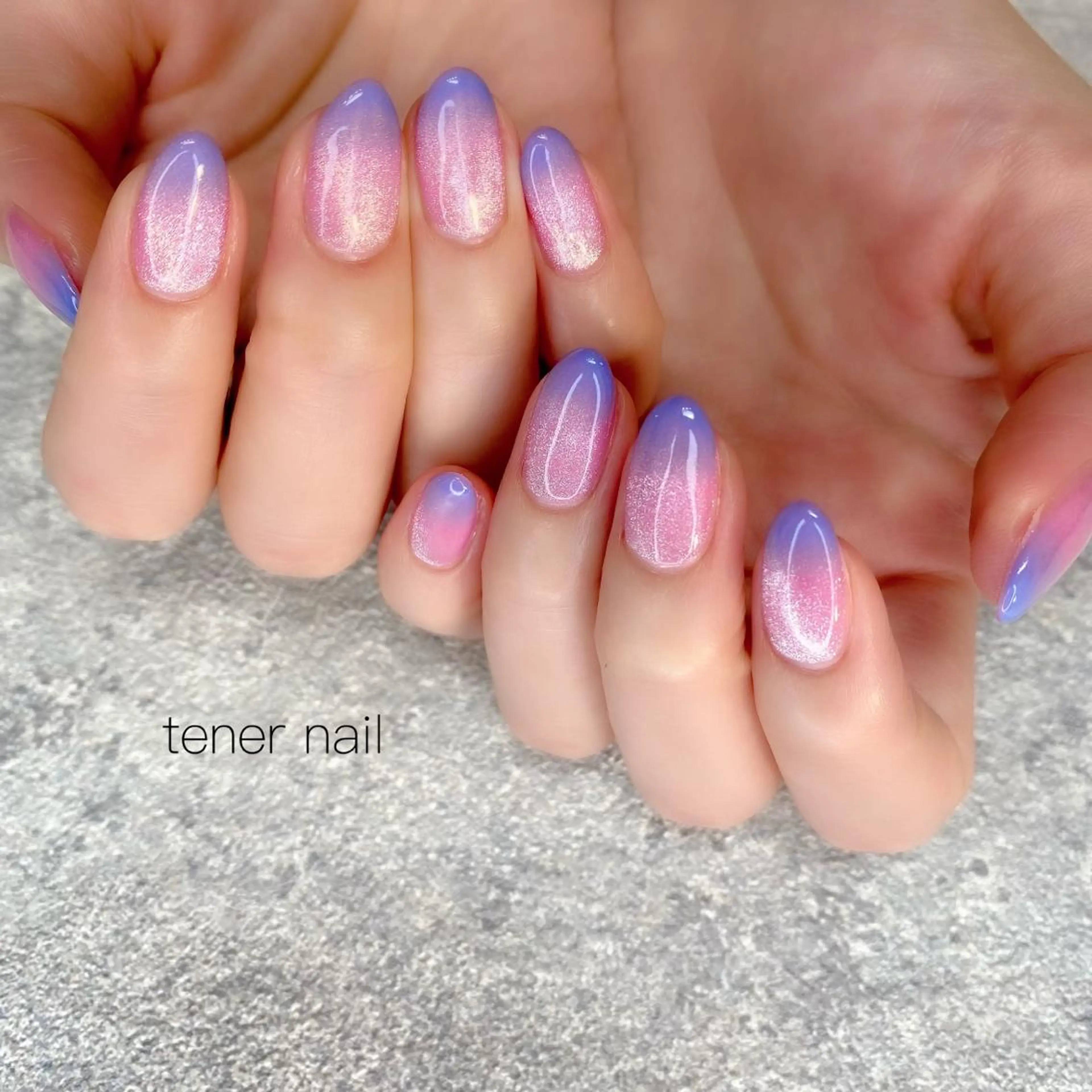 ネイル ブルー ピンク tener  nail  テネルネイル所属・テネルネイル tener nailのネイルデザイン