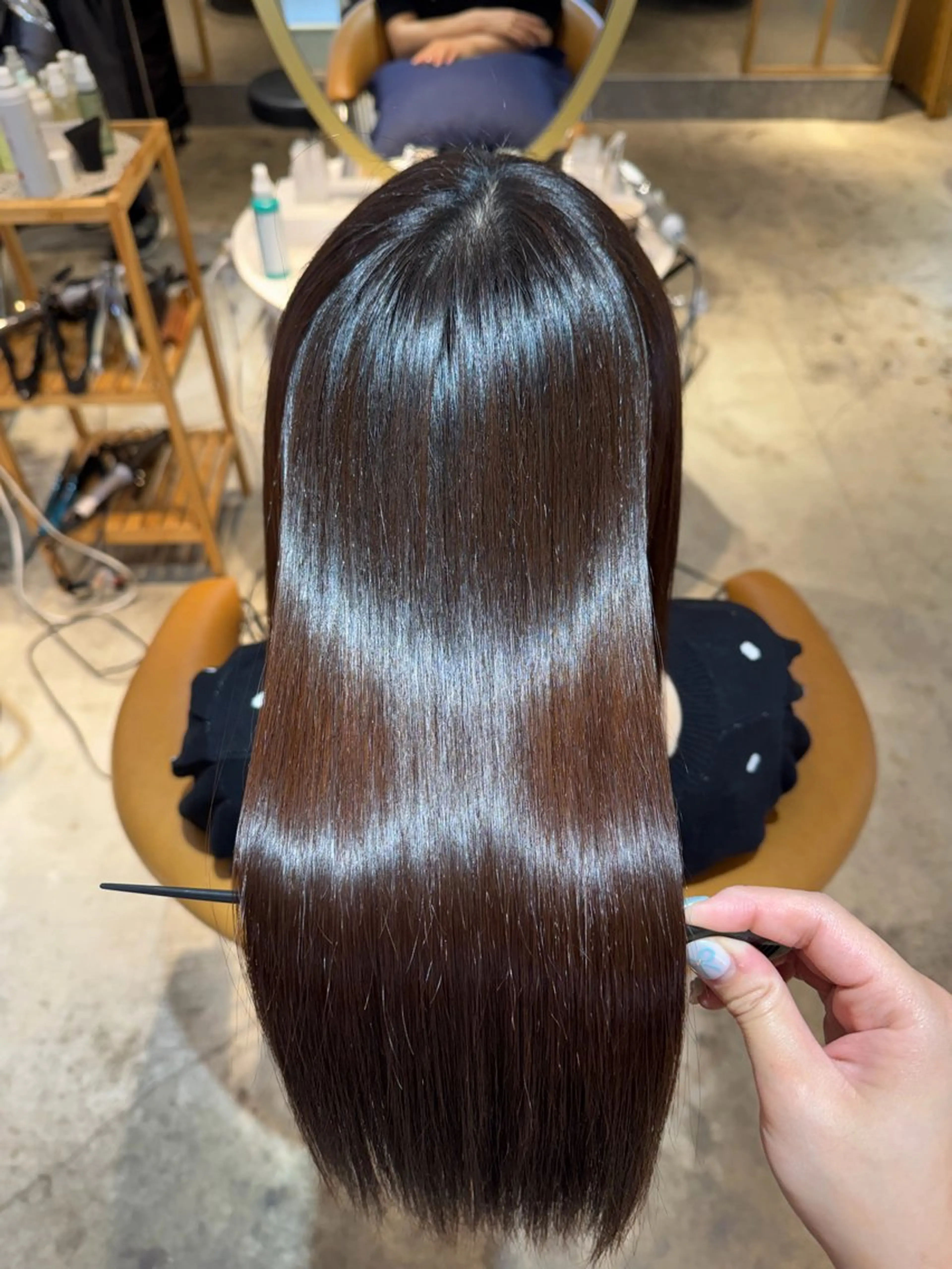 ロング 髪質改善 縮毛矯正 カット ヘアカラー トリートメント ヘアセット 髪質改善/ボブ /韓国/erikoのヘアスタイル