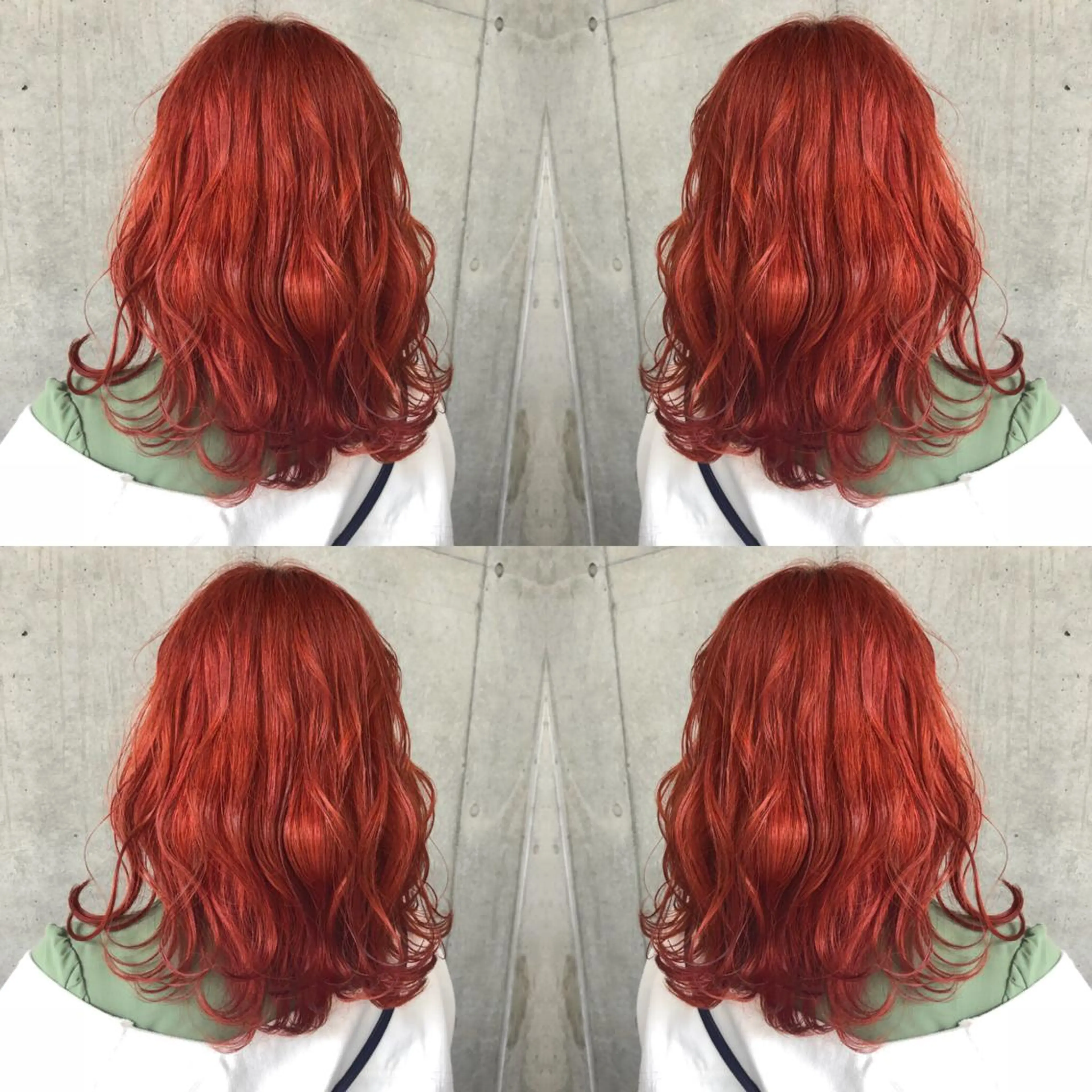 ミディアム カラー オレンジ 立川、北口.ans 黒木 和大のヘアスタイル