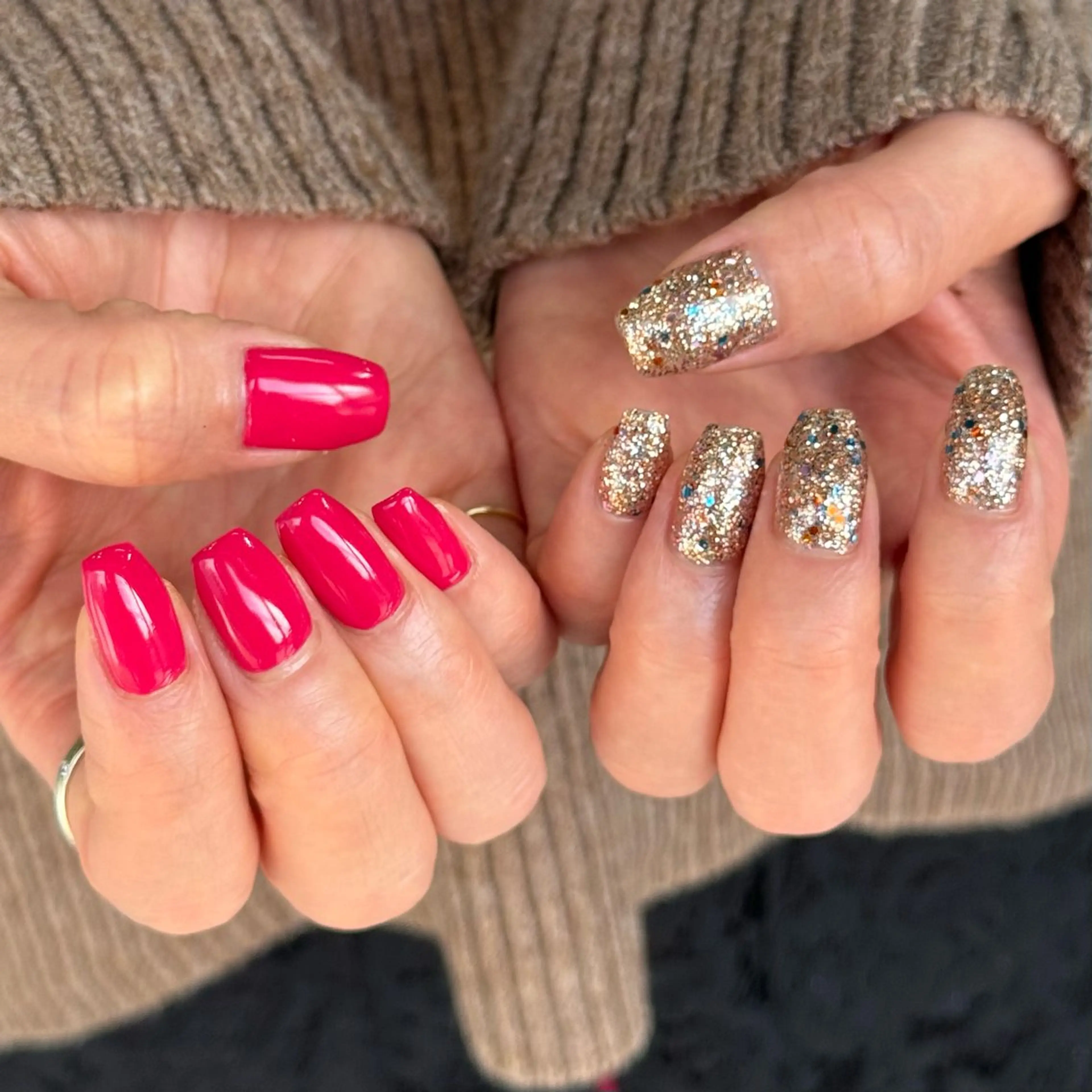 ネイル ラメ(グリッター) ワンカラーネイル ハンドネイル HARUKA ネイリスト福岡/薬院のネイルデザイン