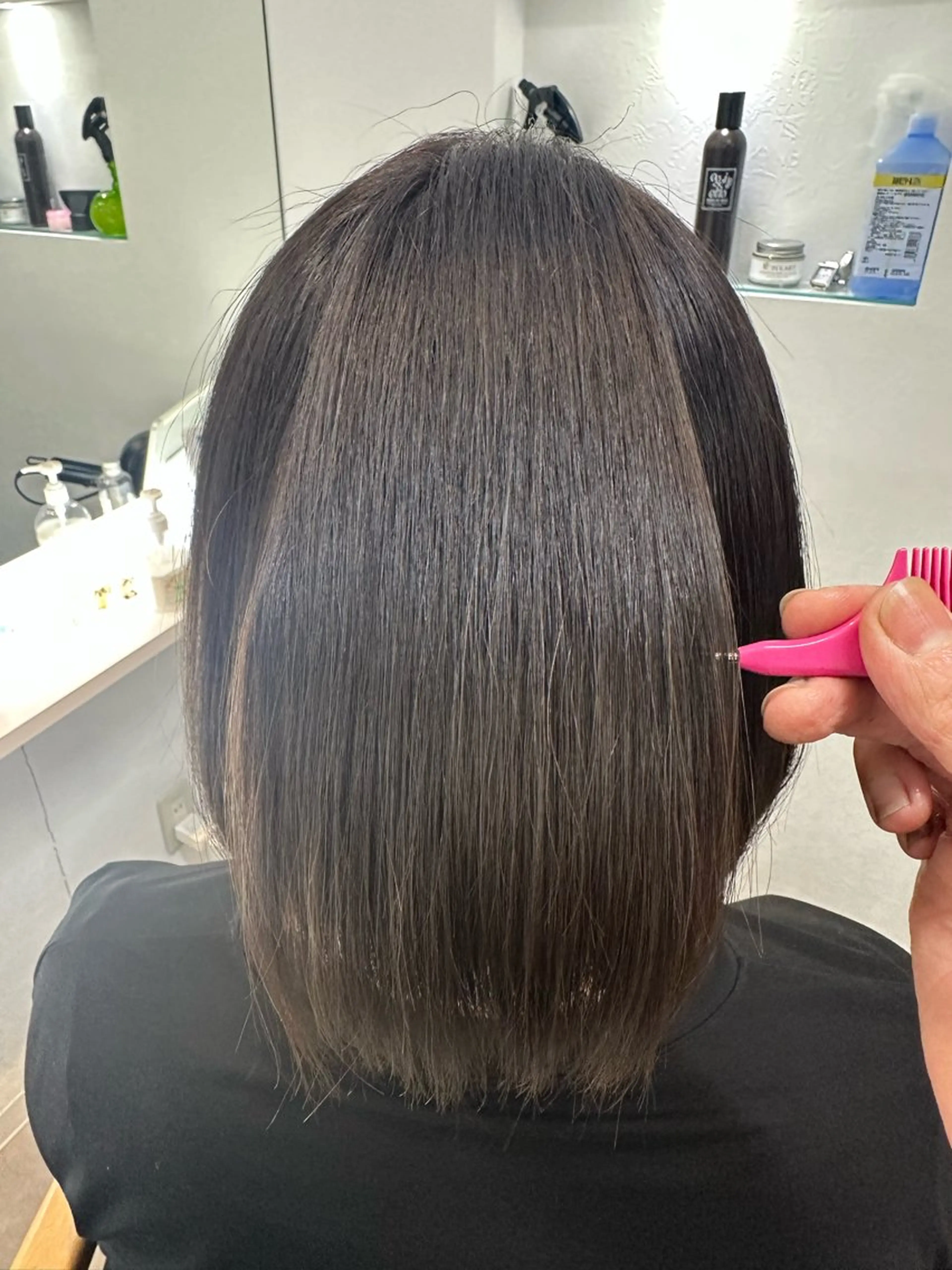 ミディアム トリートメント カット ヘアカラー トリートメント 甲斐 飛鳥のヘアスタイル